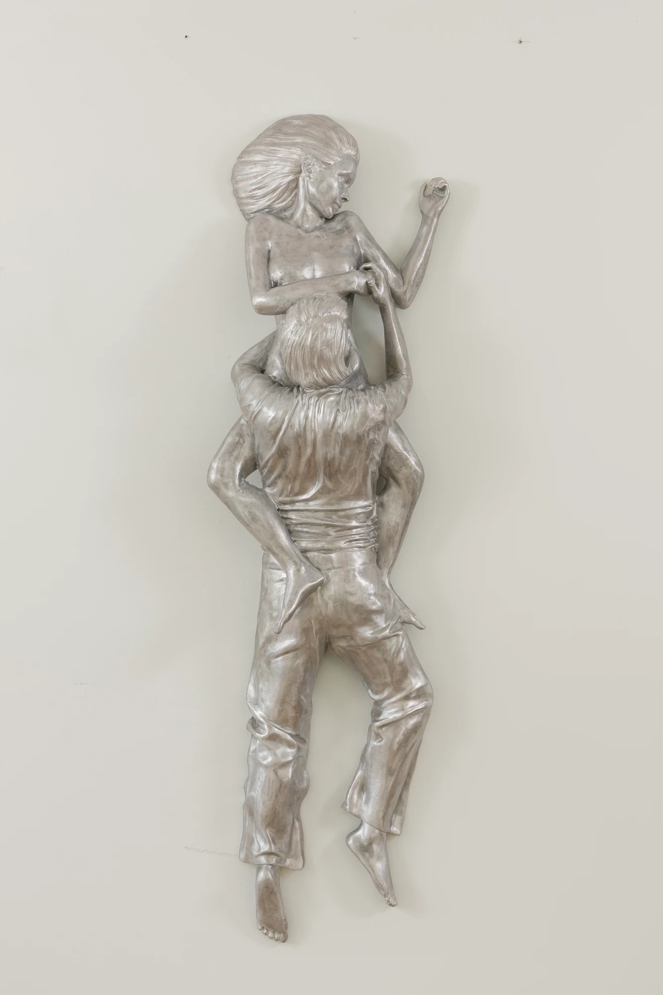 Yves Scherer, Johnny & Kate, 2025, Aluminium, 49 5/8 x 15 1/8 x 7 1/4 in 126 x 38.5 x 18.5 cm