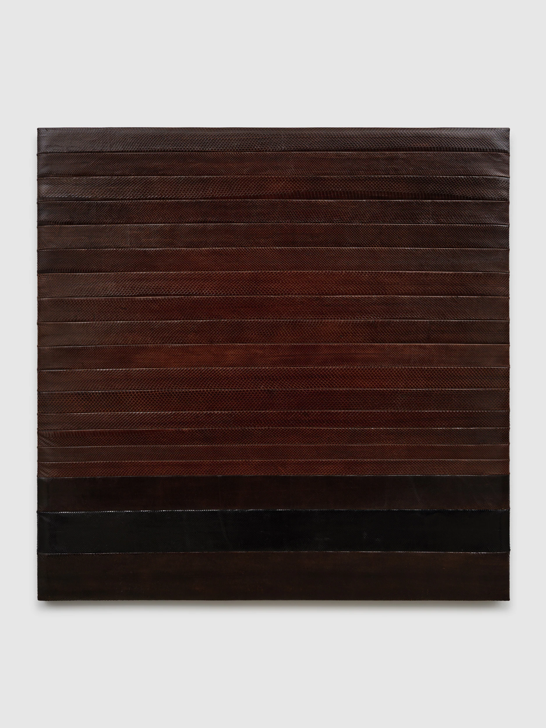 Daniele Milvio, P.A.I.C.A.P., 2023, Dyed snakeskin (deadstock), 49 3/16 x 49 3/16 in 125 x 125 cm