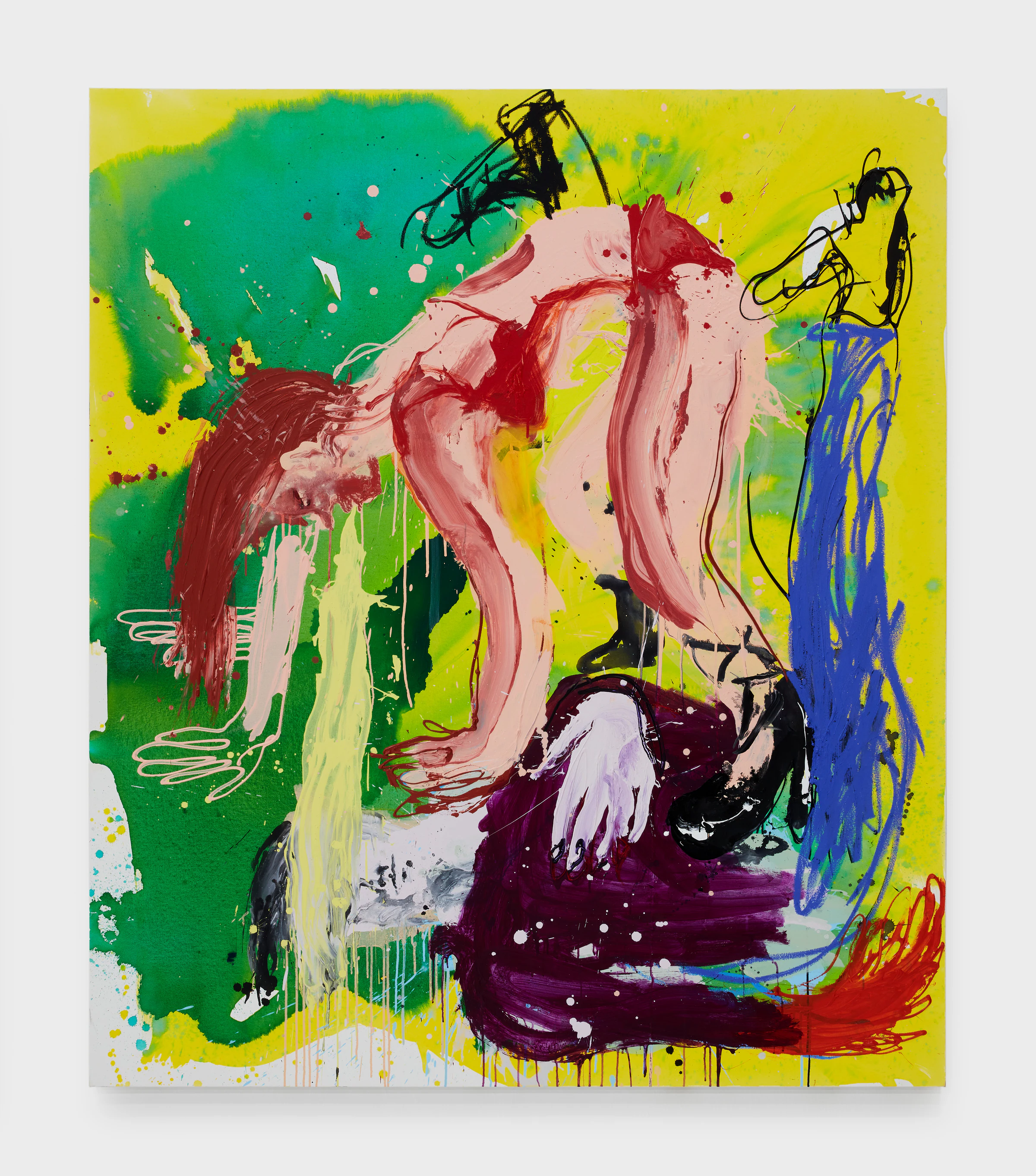 Cristina de Miguel, Late Night Scene, 2022, Acrylic on Canvas, 84 x 72 in, 213.4 x 182.9 cm