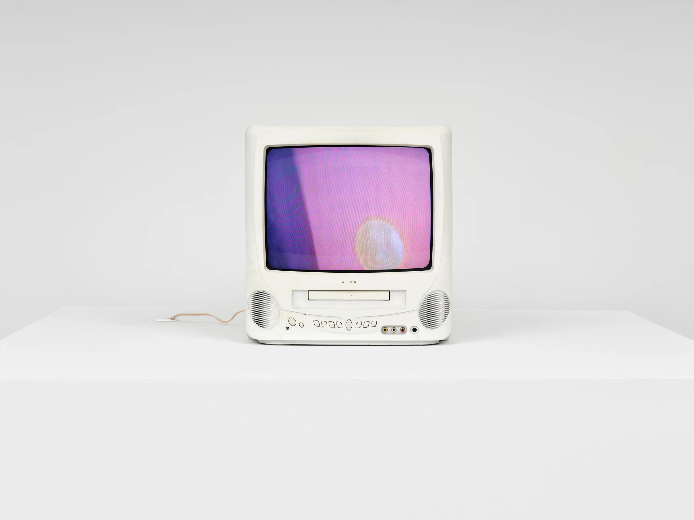 Paul Pfeiffer, Burial at Sea, 2004, digital video loop, 13 in. color television, DVD player 2:48 minutes monitor: 15 x 14 x 14 in, 38.1 x 35.6 x 35.6 cm image: 8 3/4 x 11 1/2 in, 22.2 x 29.2 cm AP1, Edition of 6, 1 AP