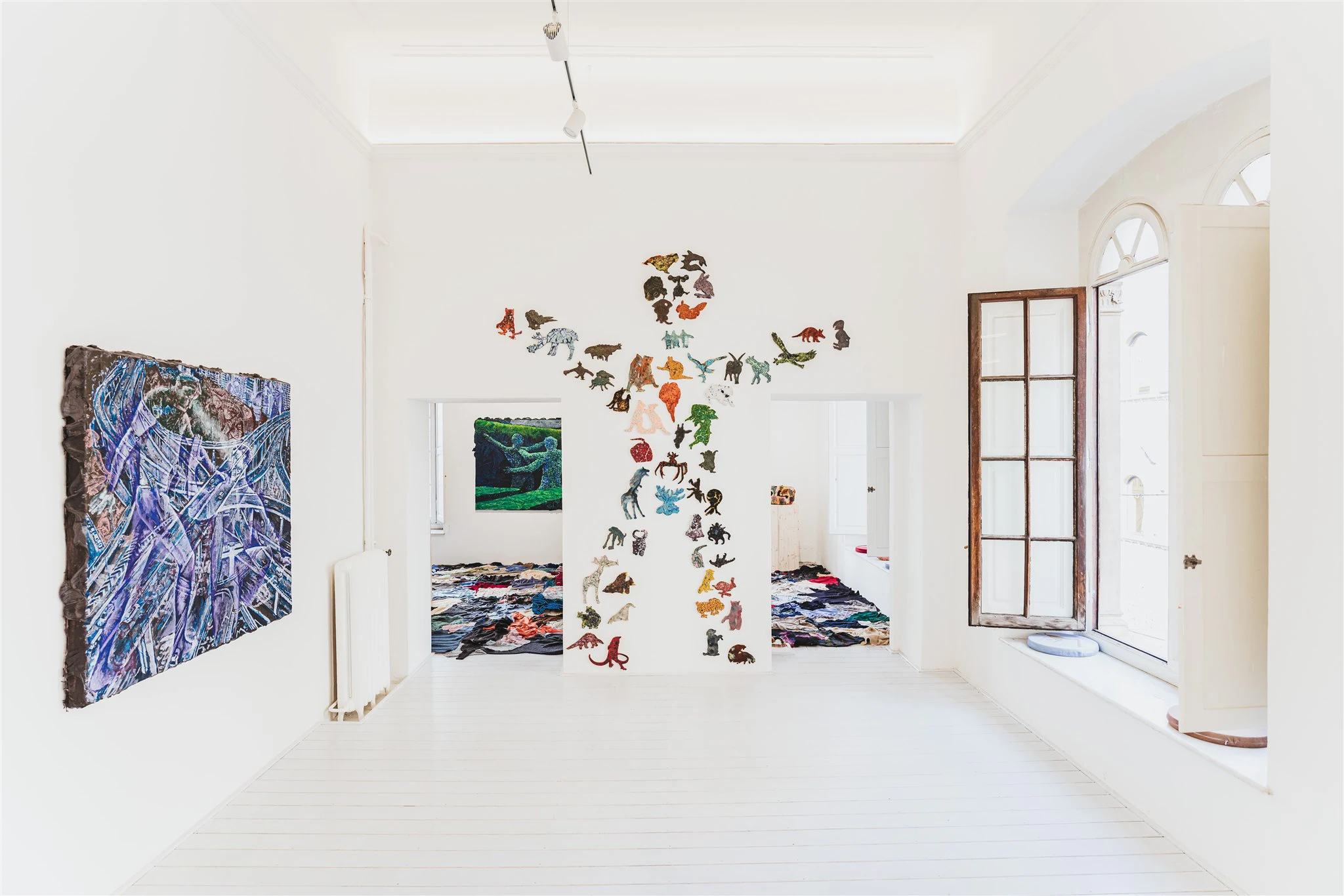 Adrian Schachter: Split Ends, installation view