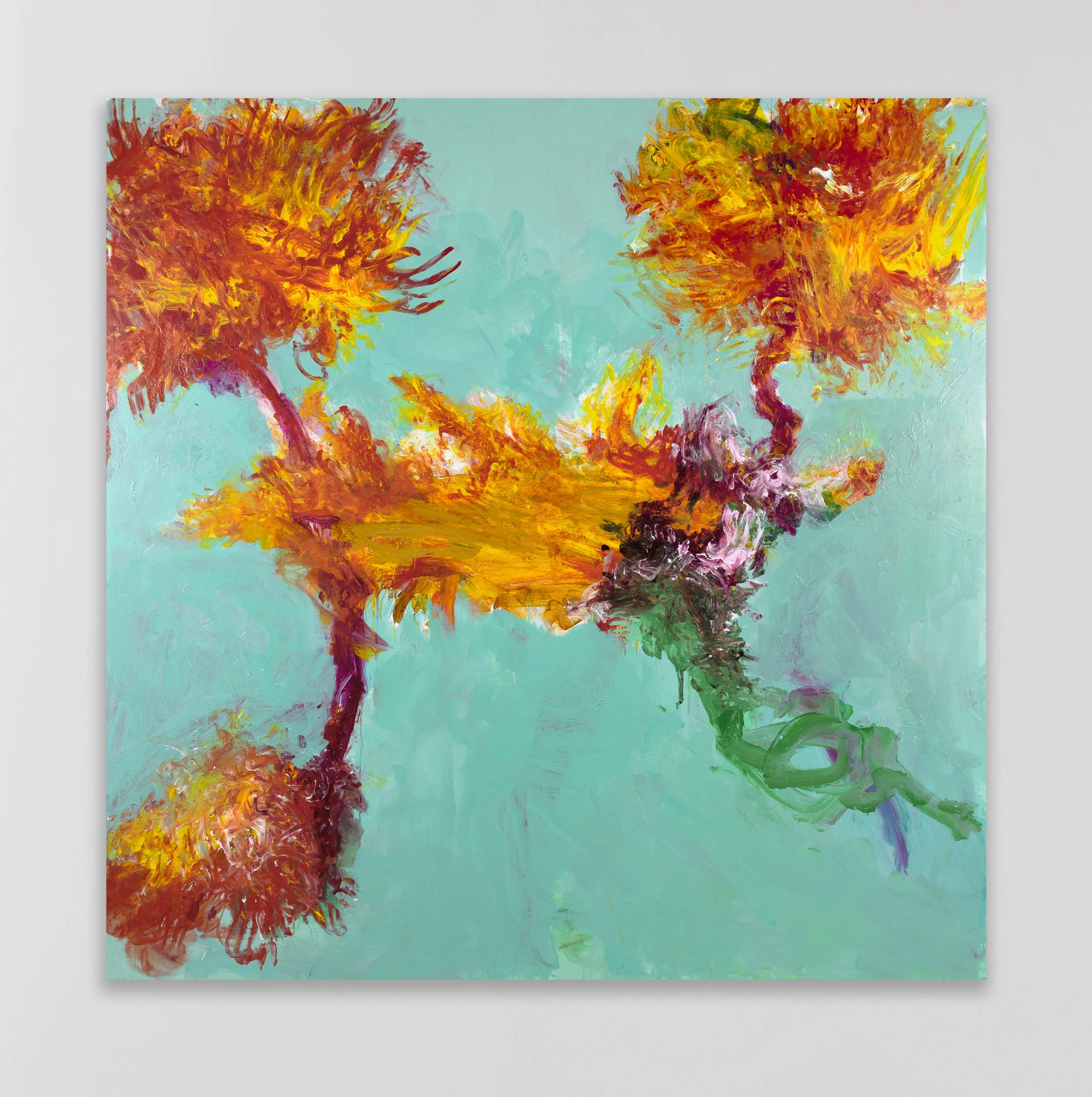 Alessandro Twombly, Gates of Rome, 2023, Acrylic on linen, 102 3/8 x 102 3/8 in 260 x 260 cm