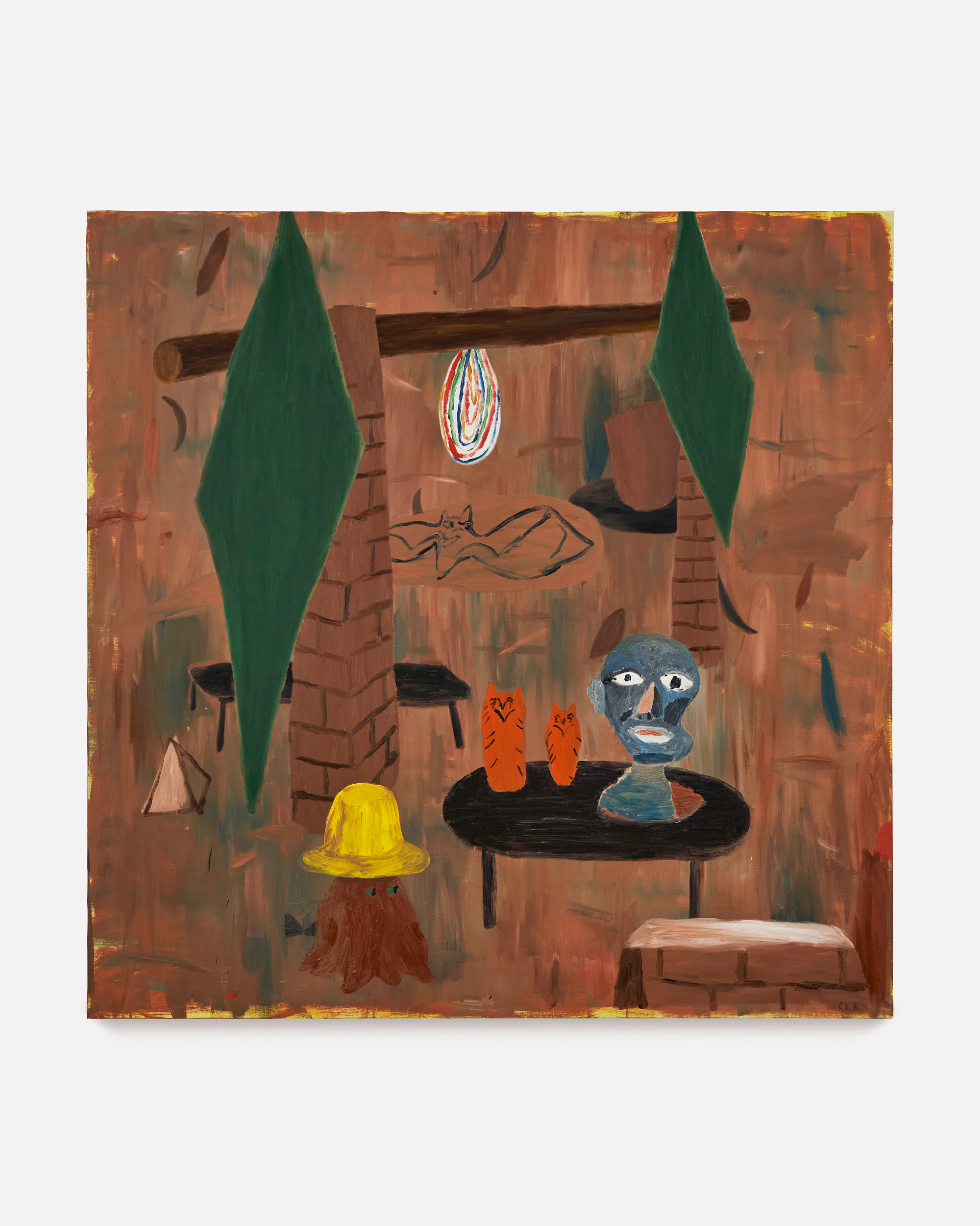 Cristina Lama, Muestrario, 2023, Oil on linen, 78 3/4 x 78 3/4 in, 200 x 200 cm