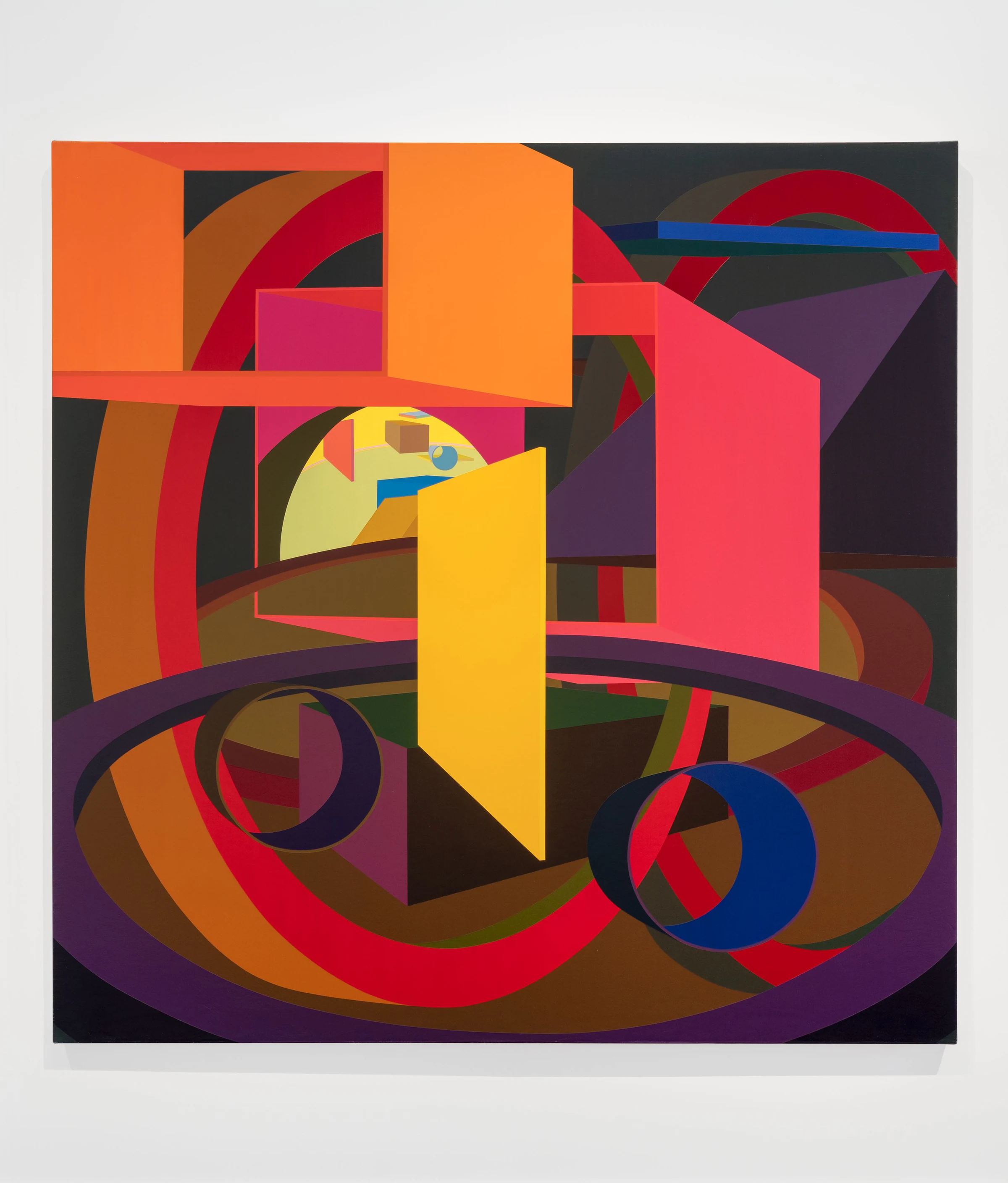 Al Held, Quattro Centric VII, 1989, Acrylic on canvas, 84 x 84 in 213 x 213 cm