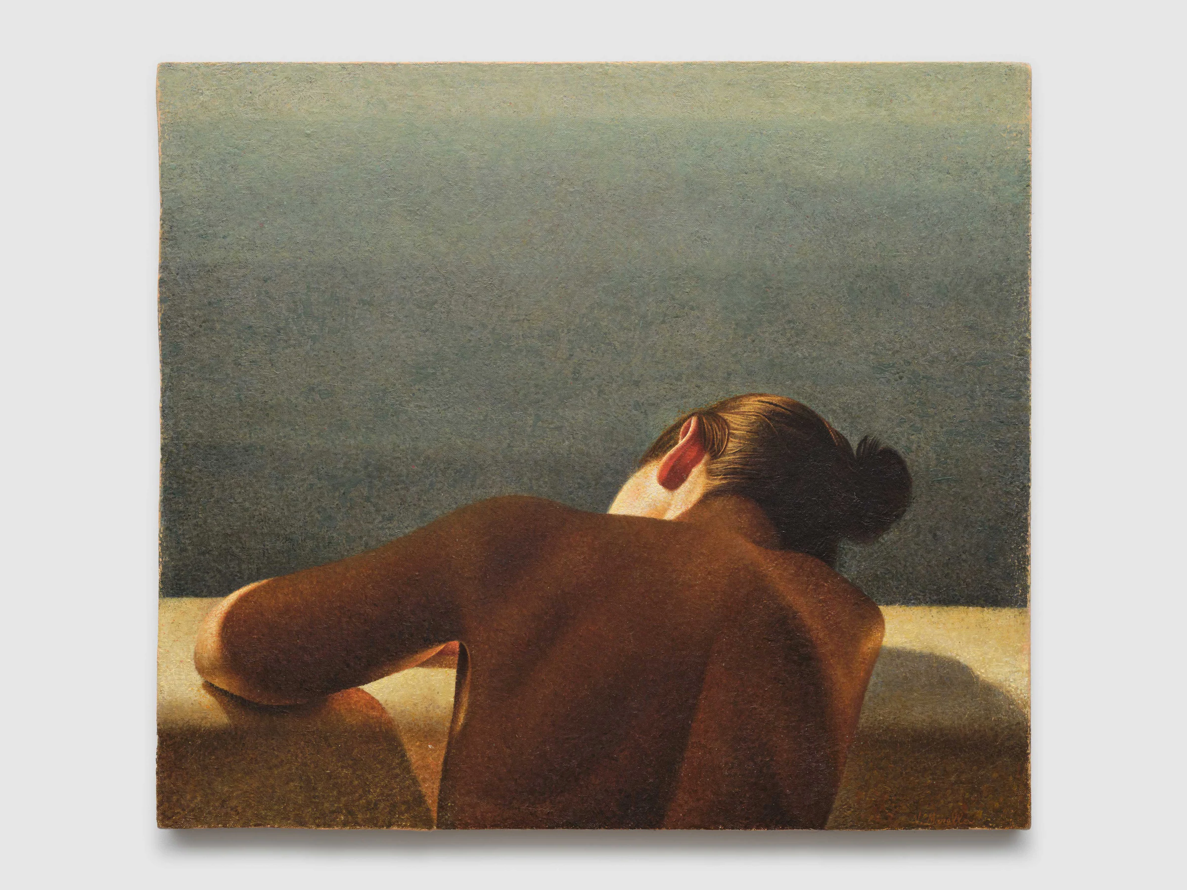 Vittorio Marella, Il nostro primo mare, 2024, Oil on panel, 25 1/2 x 29 in 65 x 74 cm