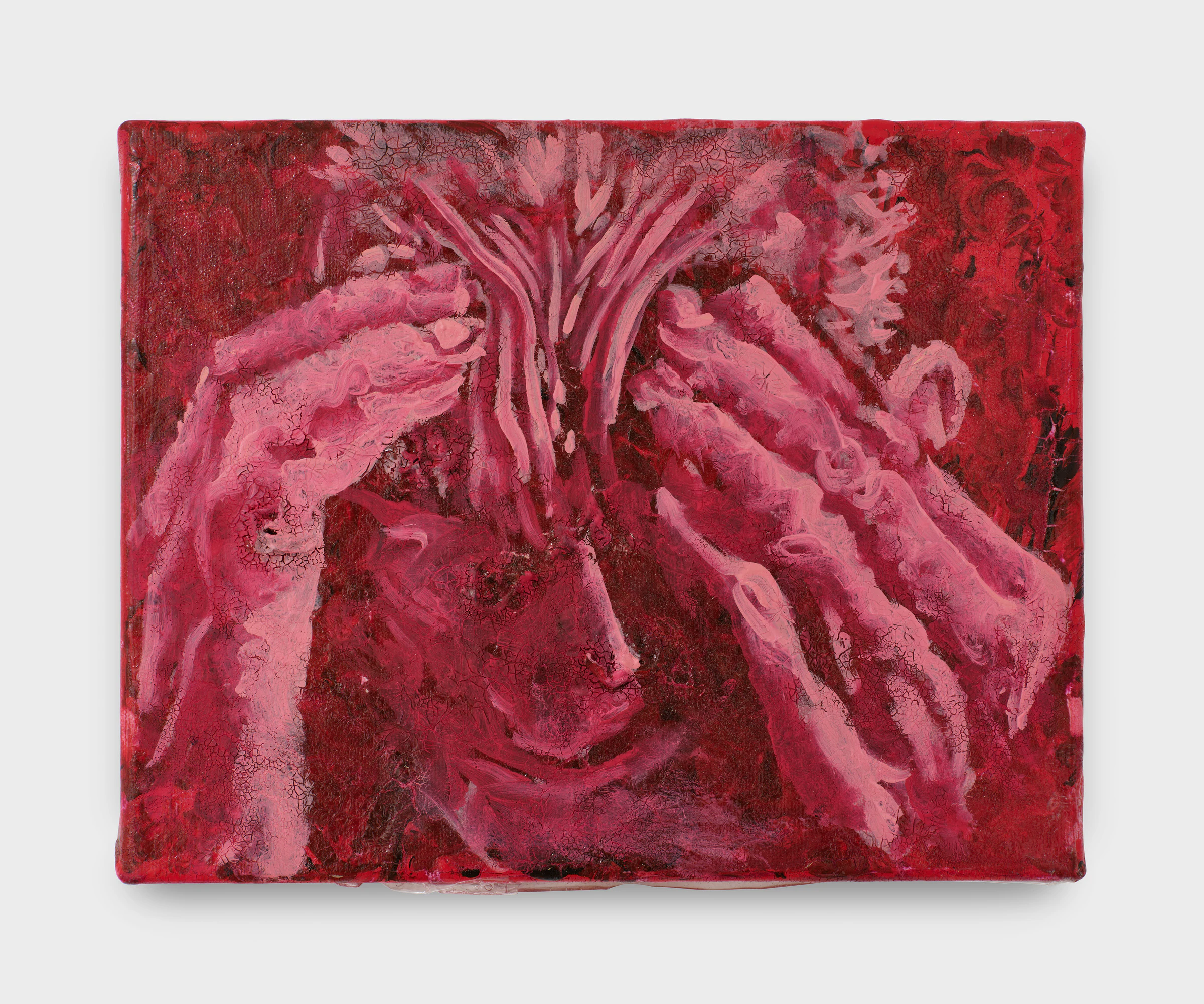 Adrian Schachter, After F.K. Boston by Nicholas Nixon , 2024, Acrylic, oil, and tempera on canvas, 8 x 10 in 20.3 x 25.4 cm