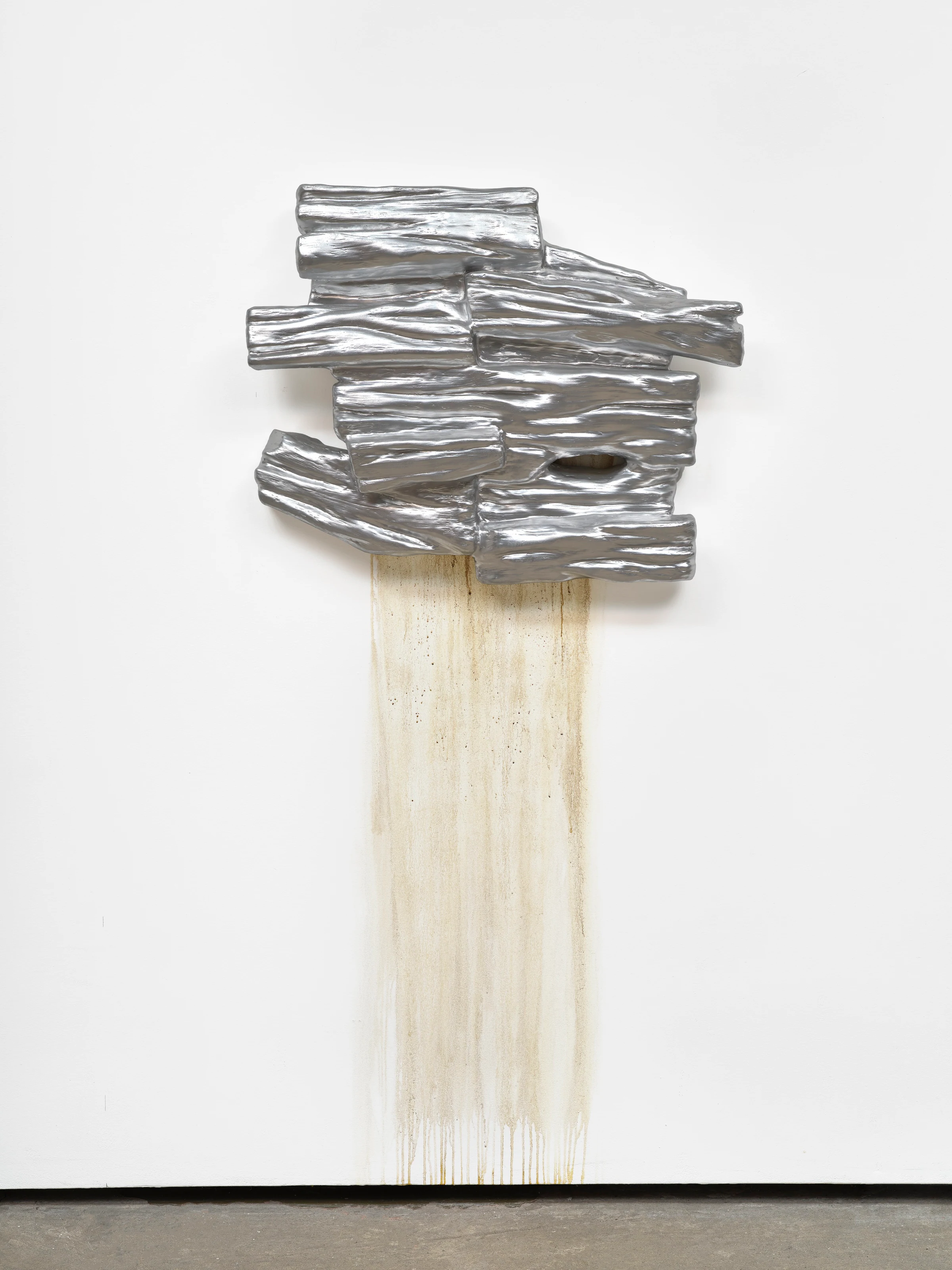 Louis Osmosis, Silver’s Foreclosure, 2024-2026, Reinforced paper-mache, polystyrene, polyurethane,