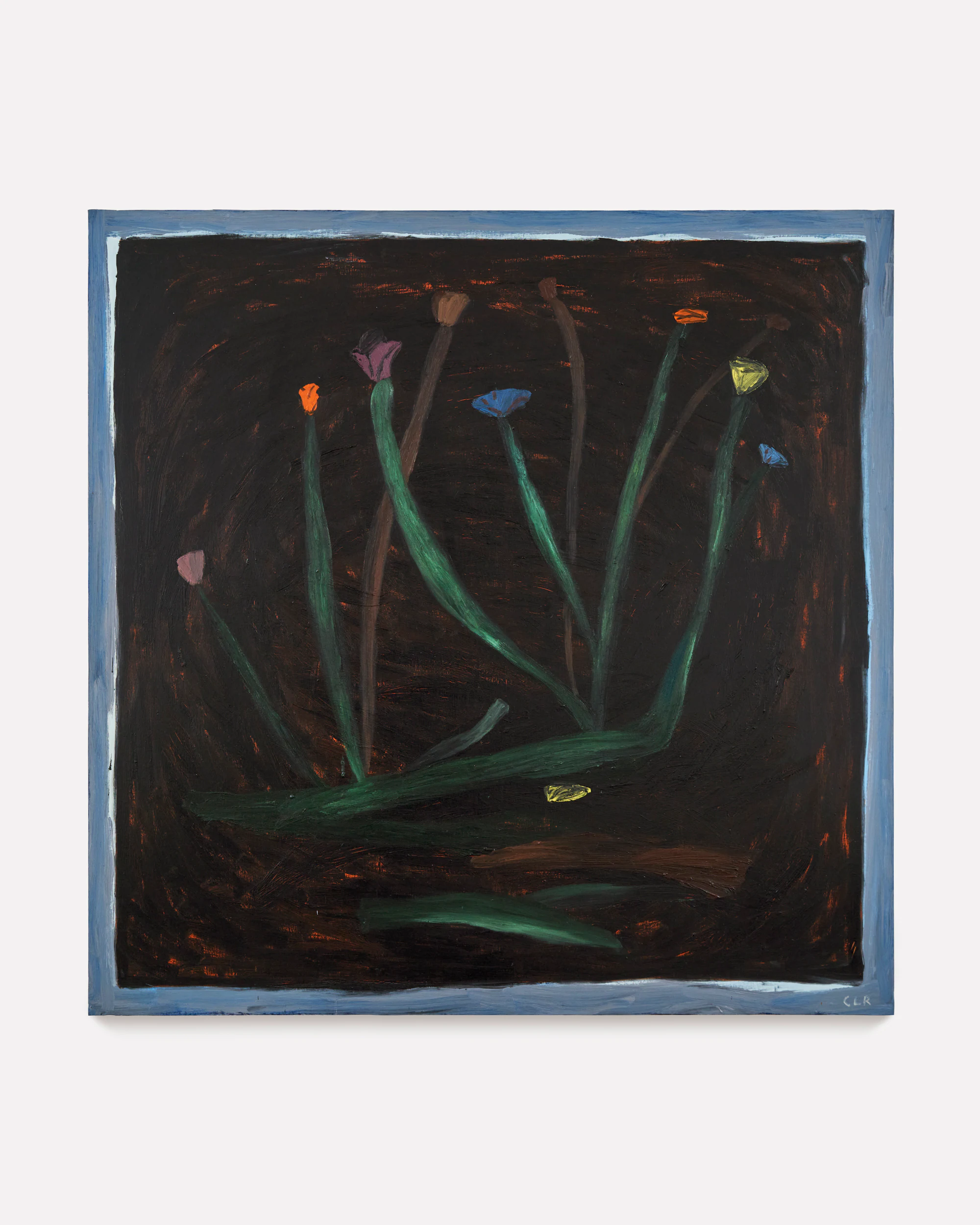 Cristina Lama, Mata de flores, 2023, Oil on linen, 78 3/4 x 78 3/4 in, 200 x 200 cm