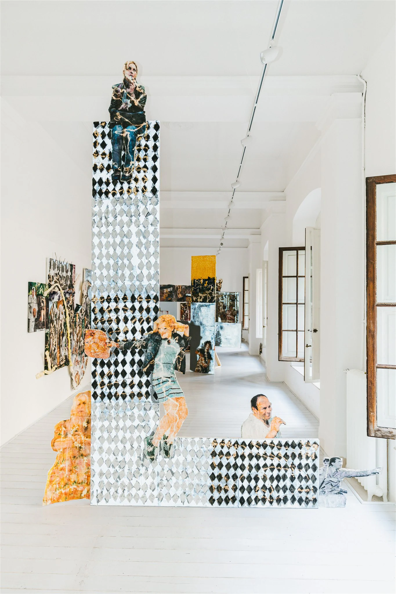 Monsieur Zohore, ...With Love (Opening), 2023, Mixed media on canvas, 153 9/16 x 110 1/4 in, 390 x 280 cm