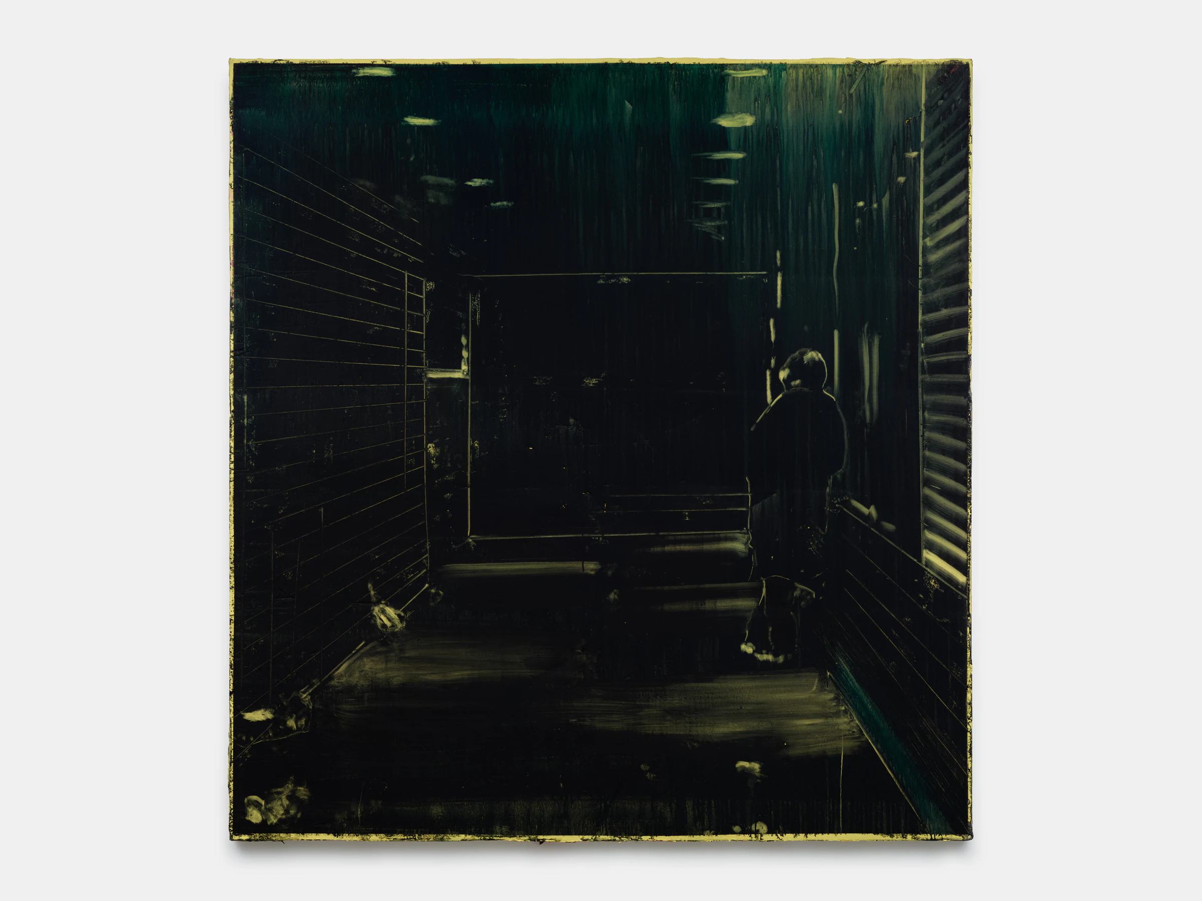 Marco Scarpi, Jamaica - 179 St,, 2025, Egg tempera on canvas, 74 3/4 x 70 7/8 in 190 x 180 cm