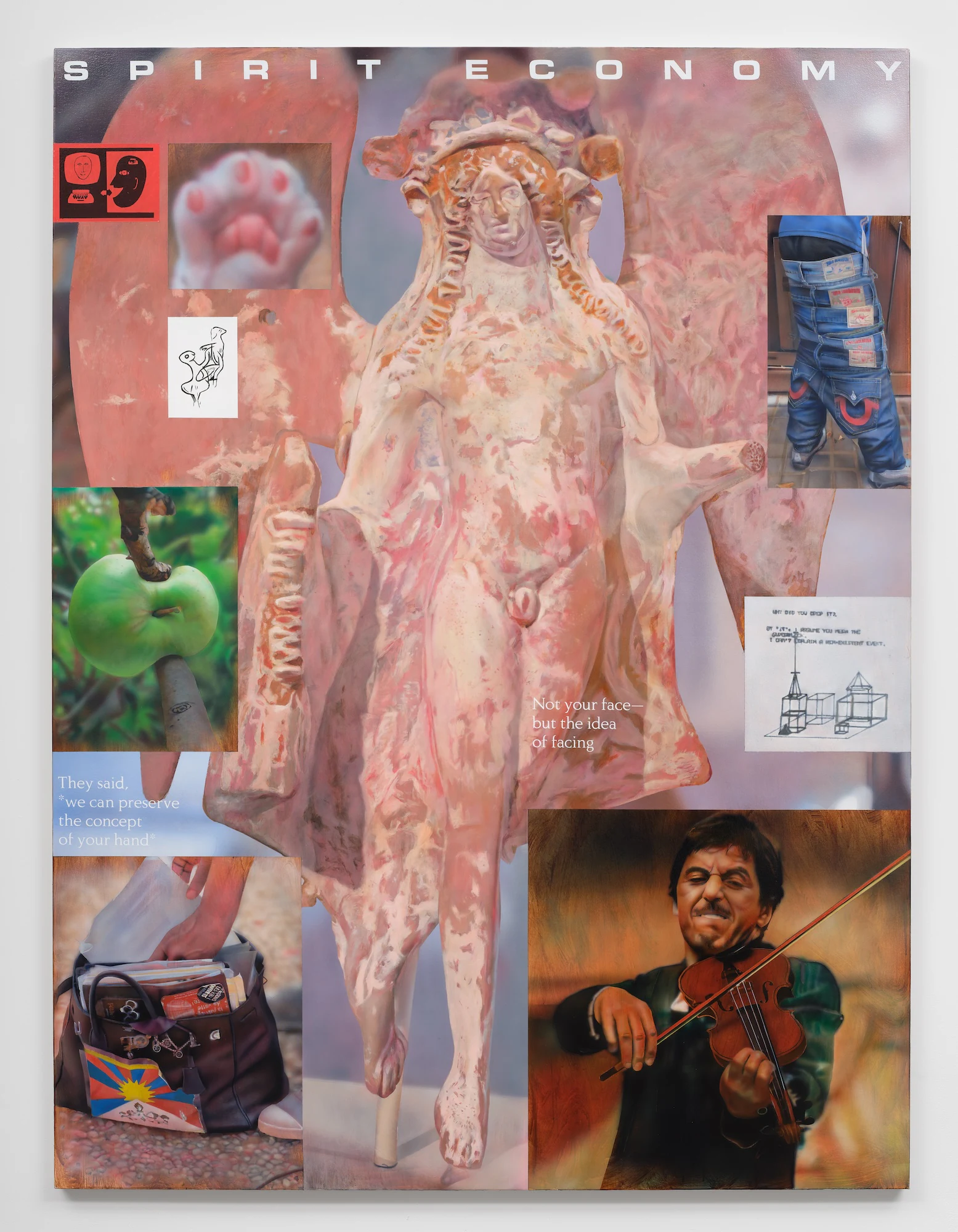 Craig Boagey, Spirit Economy, 2025, Acrylic on canvas, 78 3/4 x 59 in, 200 x 150 cm