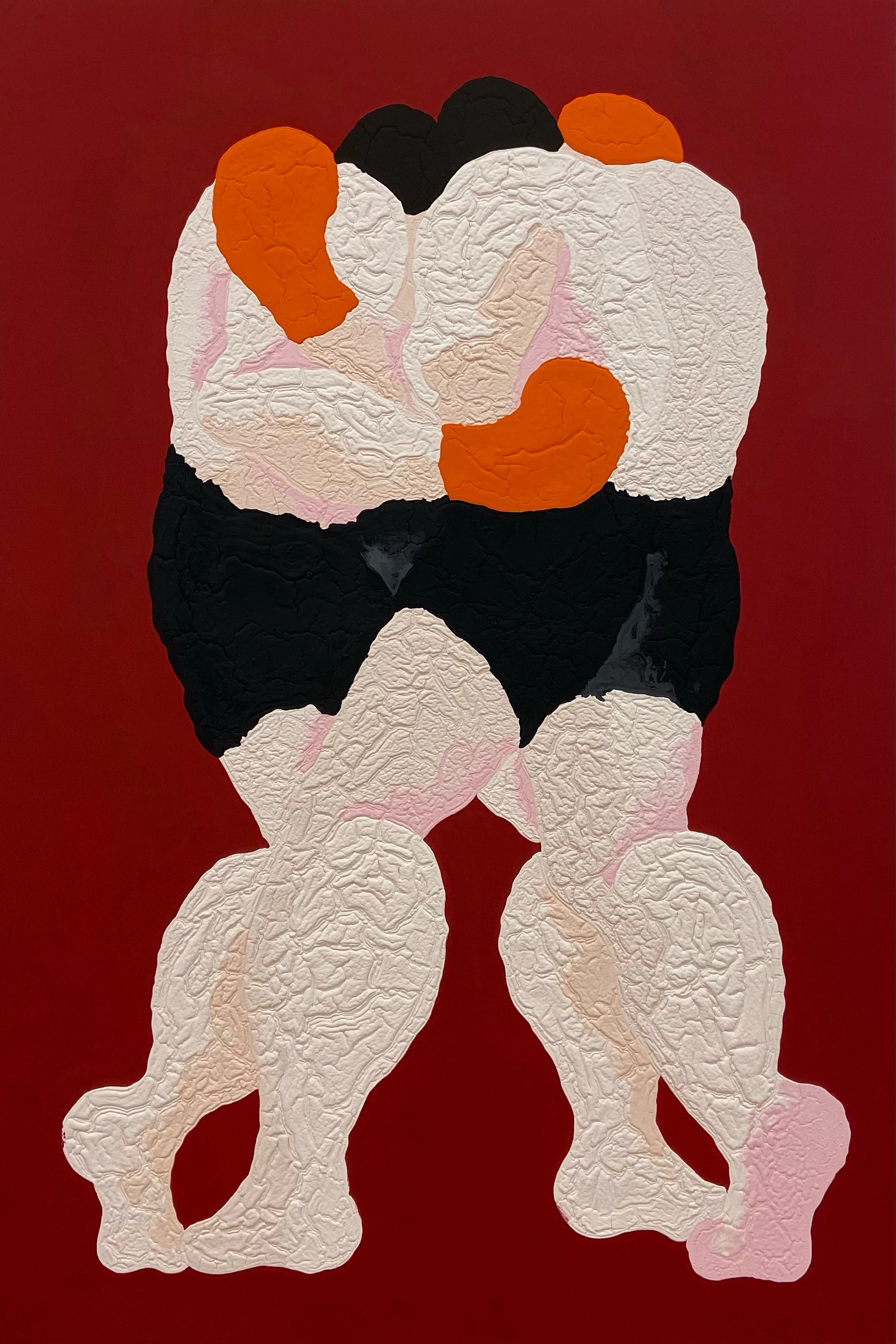 Marco Scarpi, Law of Grace, 2021, Acrylic and Marble Dust on Canvas, 74 3/4 x 51 1/8 in, 190 x 130 cm