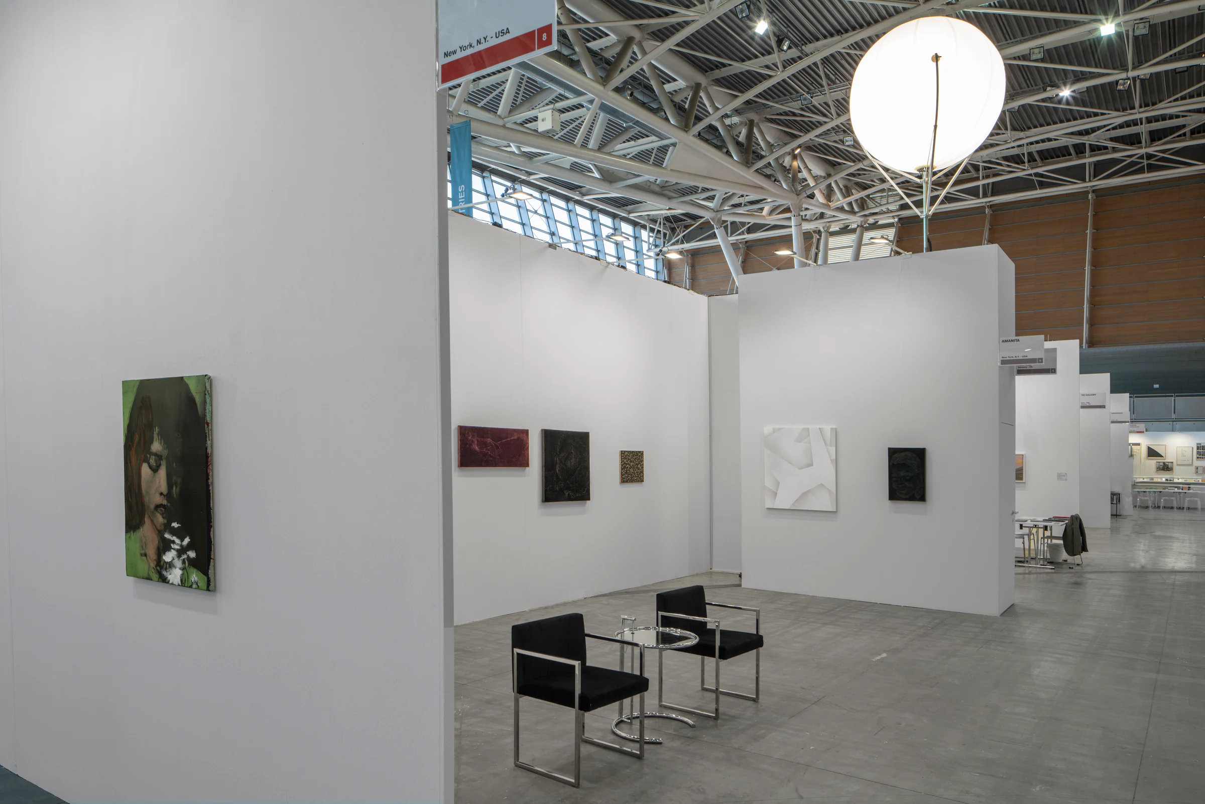 Adrian Schachter & Francesco Cima & Leonardo Meoni & Marco Scarpi: Artissima 2024, installation view