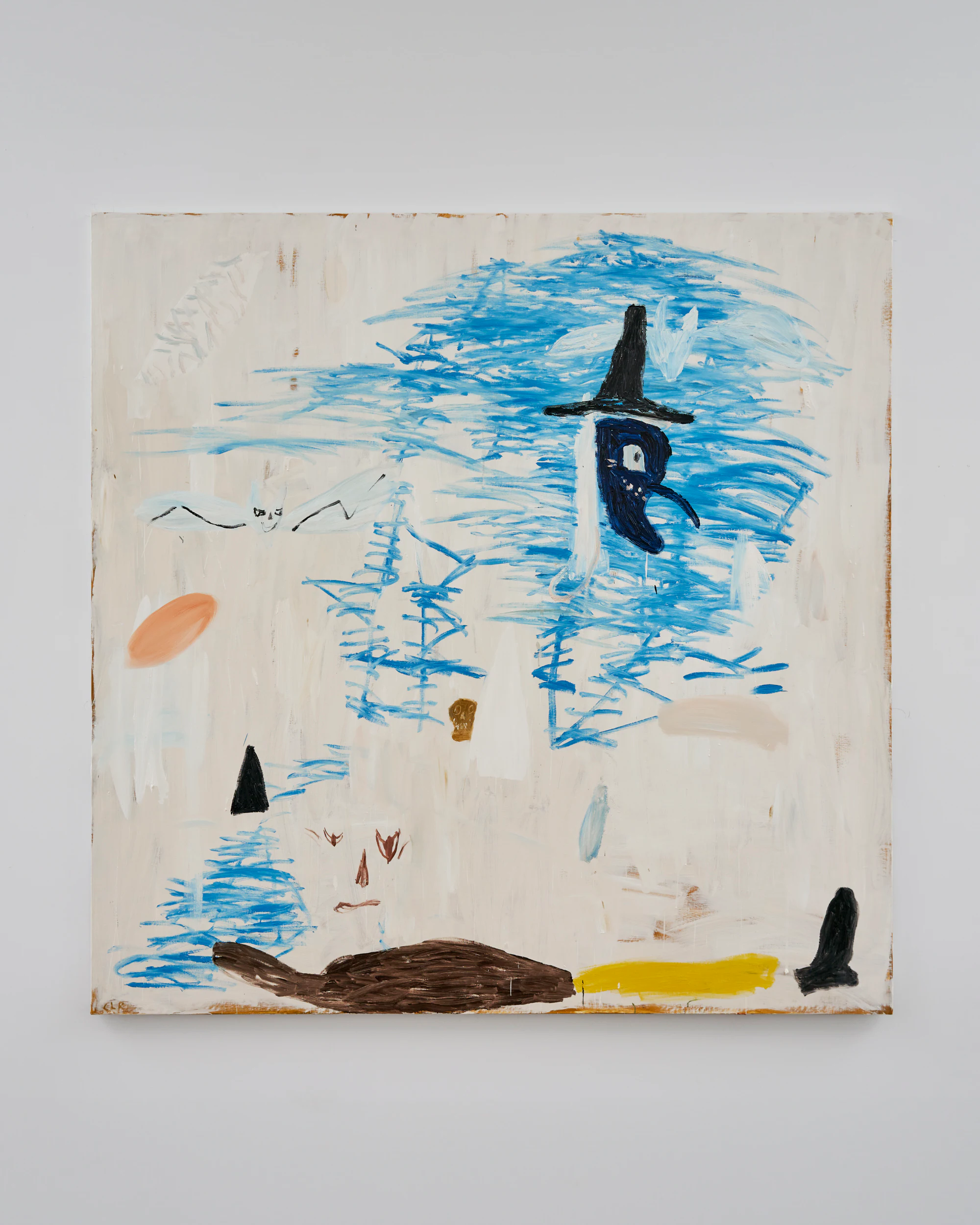 Cristina Lama, Ausentes, 2023, Oil on linen, 78 3/4 x 78 3/4 in, 200 x 200 cm