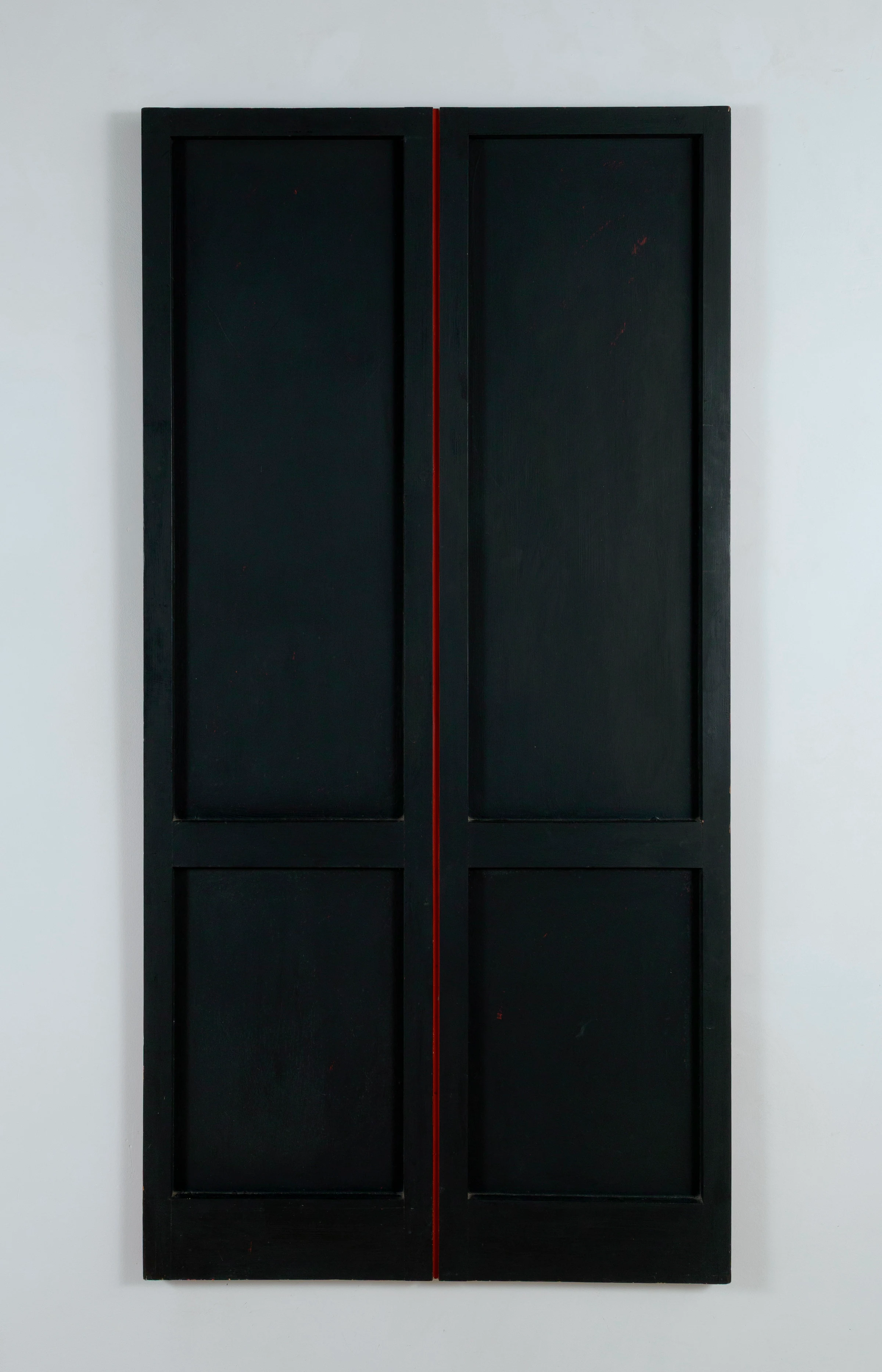 Tano Festa, La Porta Rossa, 1962, Acrylic on wood, 200 x 100 x 4 cm; 78 3/4 × 39 3/8 × 1 5/8 in