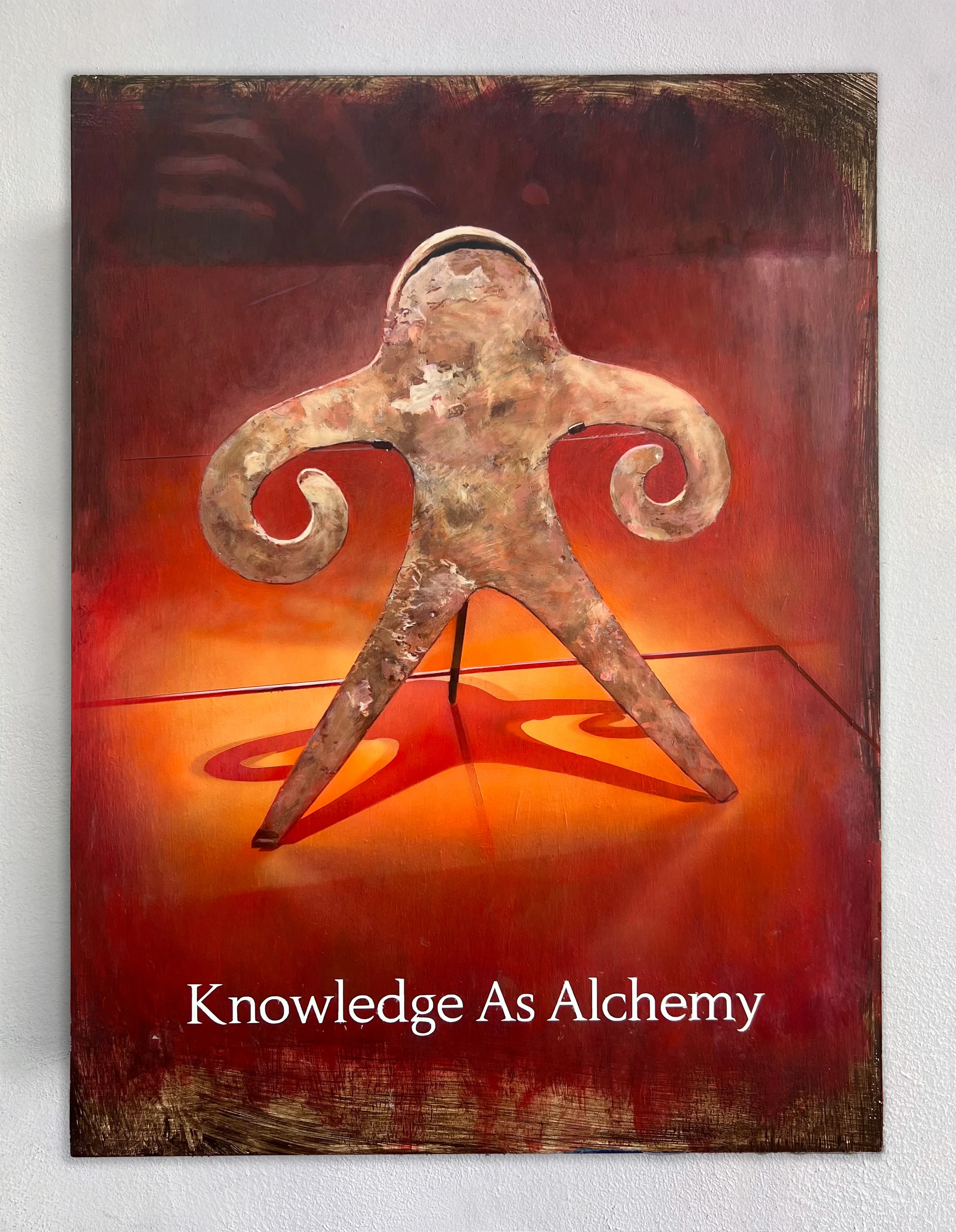 Craig Boagey, Knowledge as Alchemy, 2024, Acrylic on canvas, 23 1/2 x 17 3/4 in 60 x 45 cm