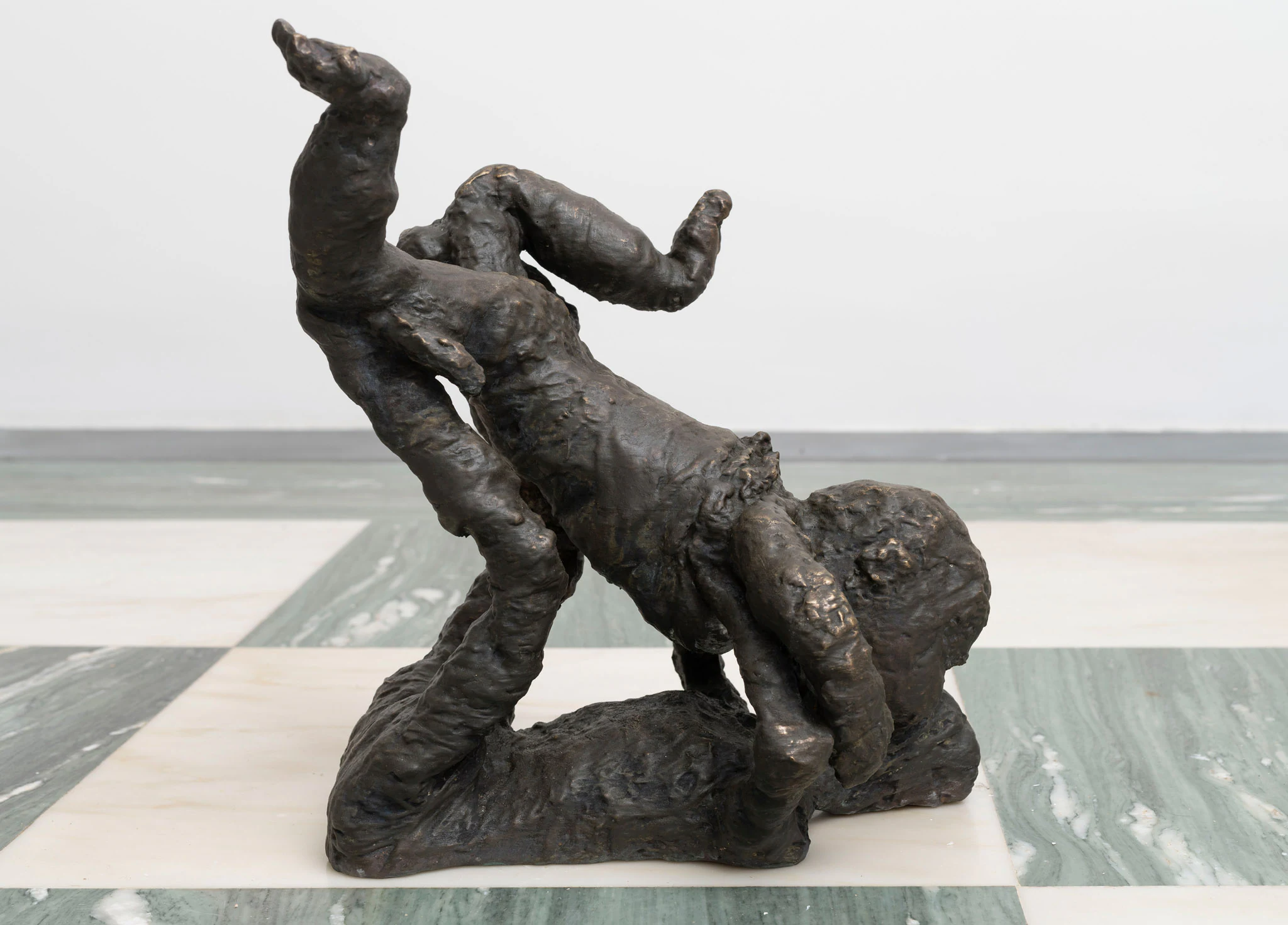 Eva Beresin, Determined sights of nature, Magic can create salvation (small), 2026, Bronze, 17 1/4 × 11 3/4 × 13 3/4 in ; 44 × 30 × 35 cm