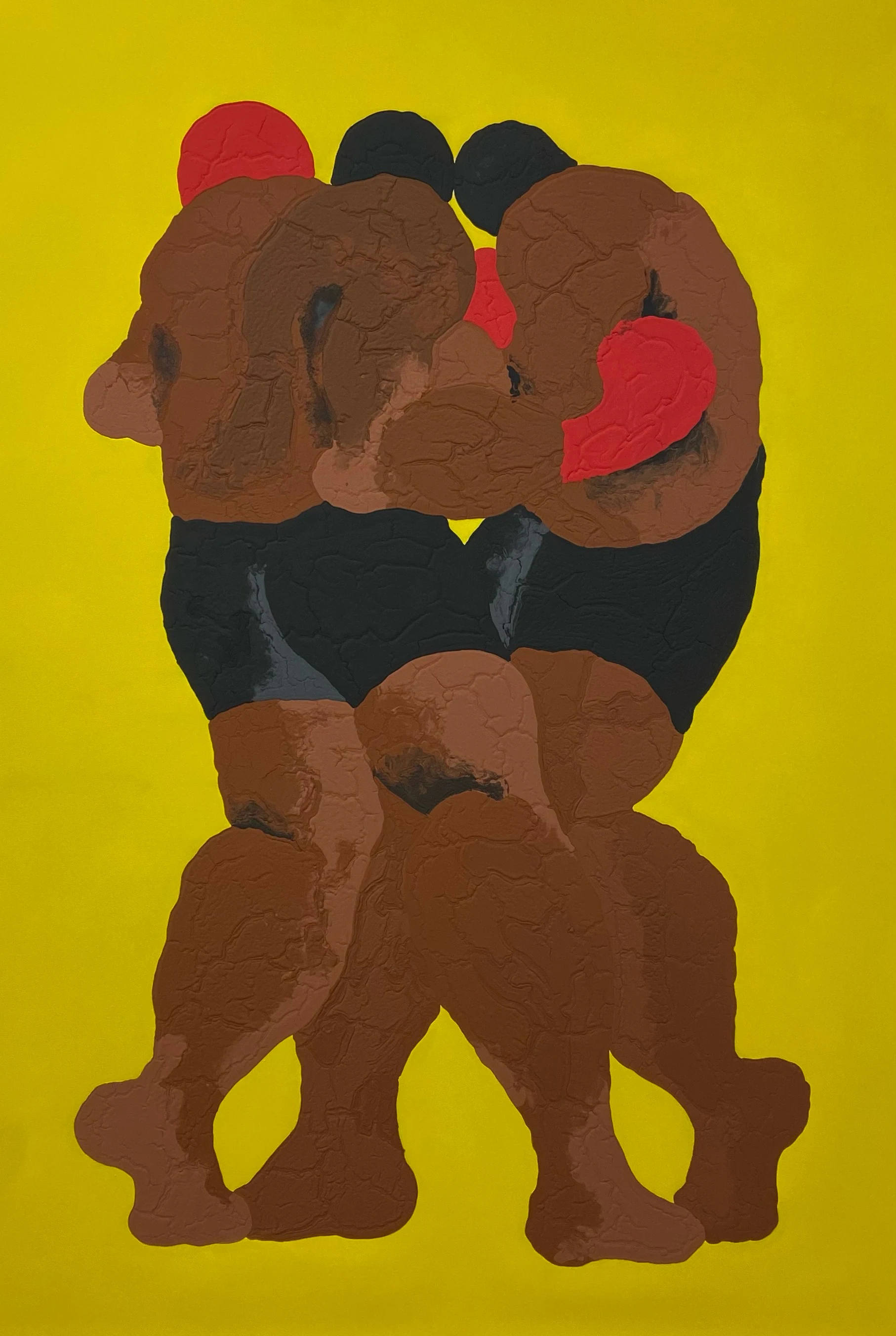 Marco Scarpi, Overcome, 2021, Acrylic and Marble Dust on Canvas, 74 3/4 x 51 1/8 in, 190 x 130 cm