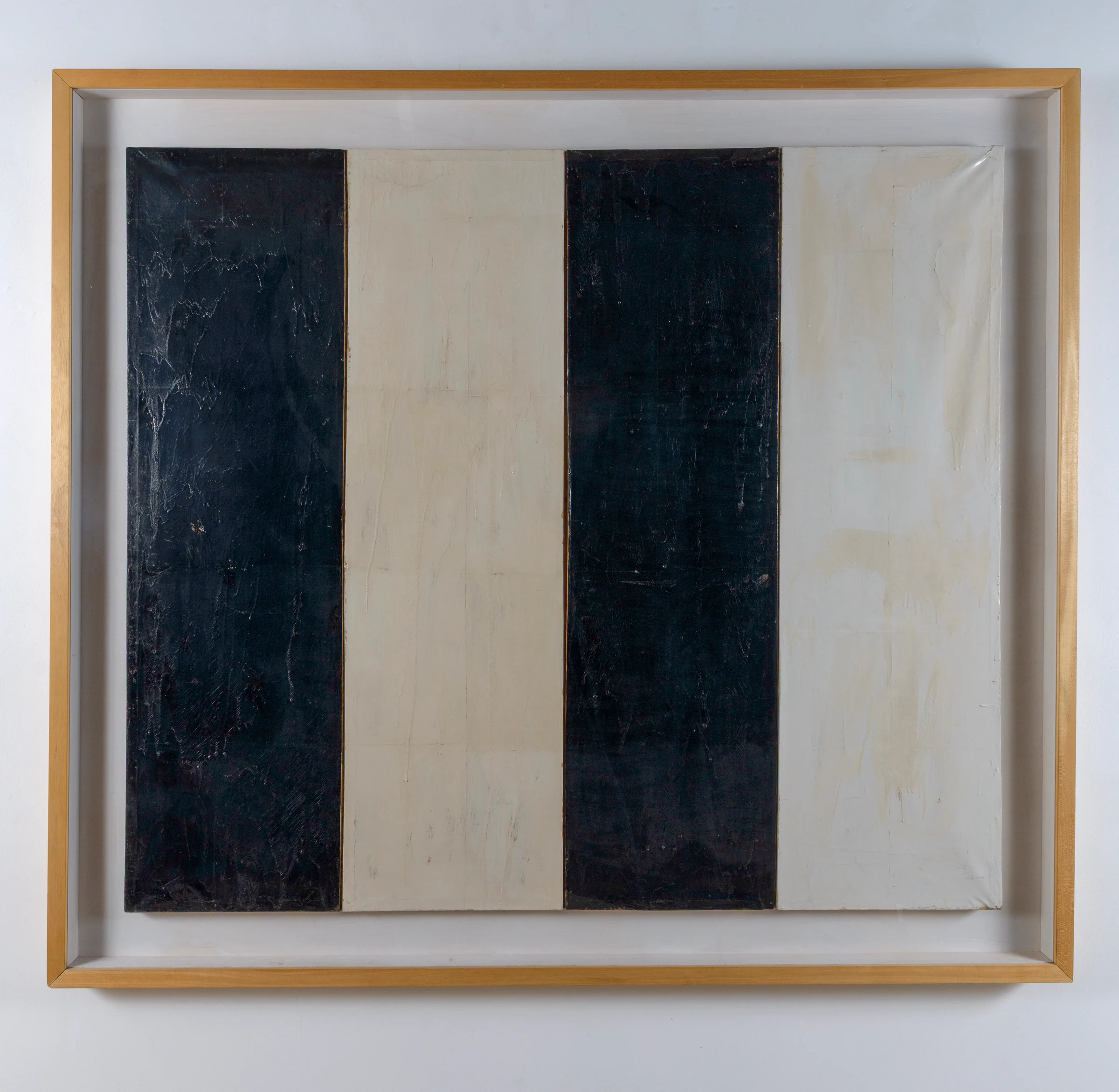 Mario Schifano, Roma, 1961, enamel on paper mounted on canvas, 186 x 165 x 7 cm, 73 1/4 × 65 × 2 3/4 in