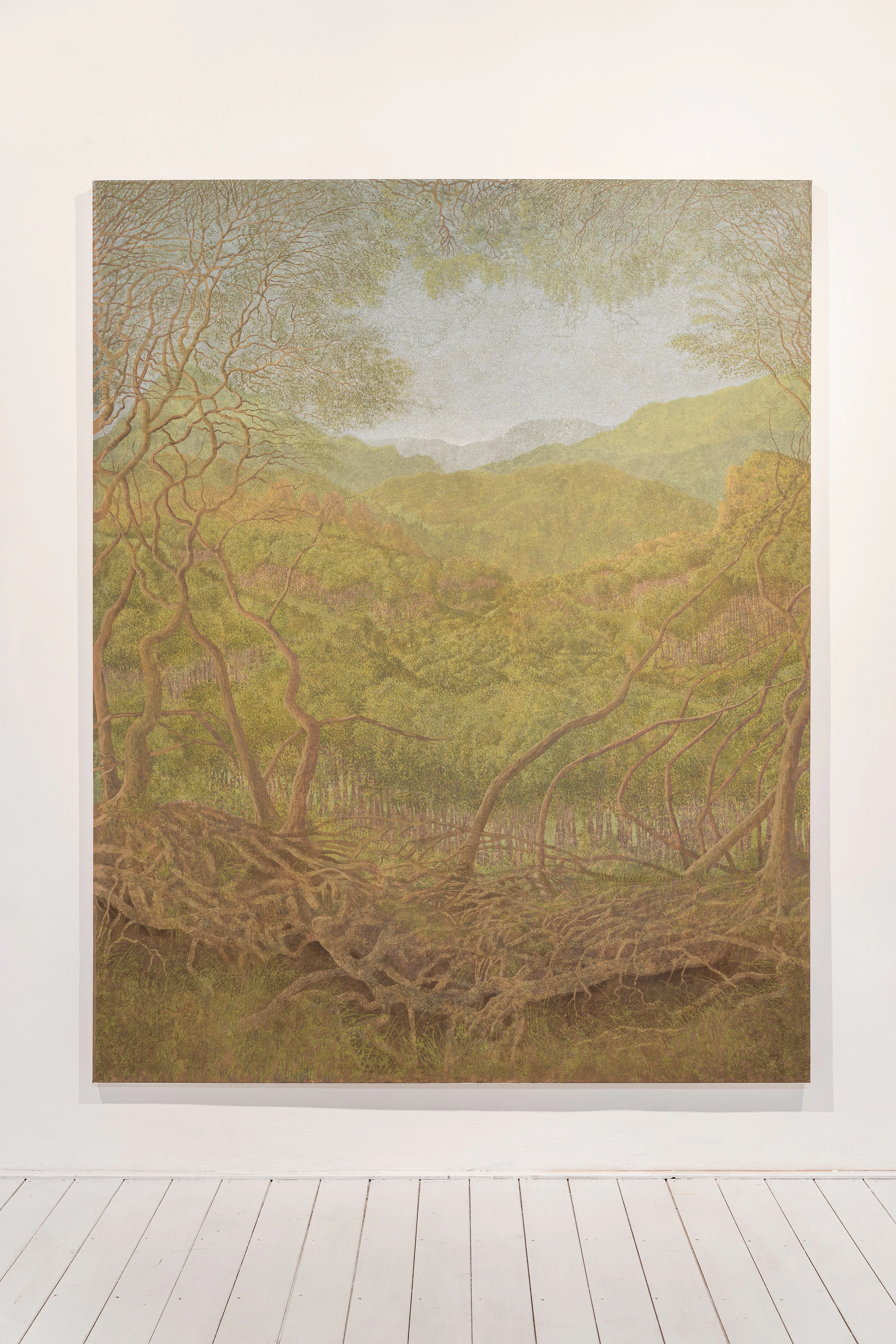 Francesco Cima, Crosta Terrestre, 2023, Oil on canvas, 98 7/16 x 78 3/4 in 250 x 200 cm