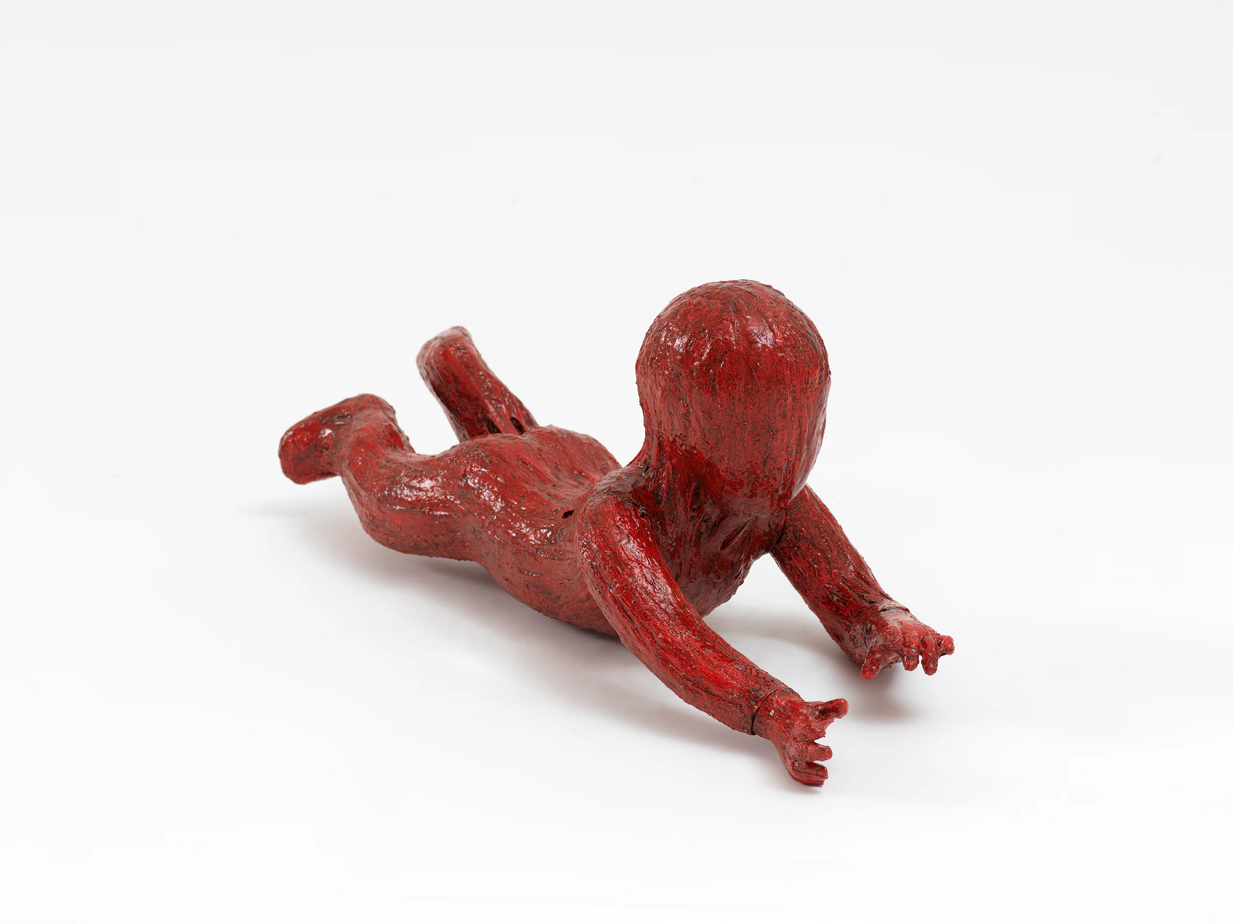 Louis Osmosis, Newborn’s Cadavatar, 2023, Reclaimed mannequin, fibers, adhesive, acrylic, polyurethane , 30 x 14 x 11 in 76.2 x 35.6 x 27.9 cm