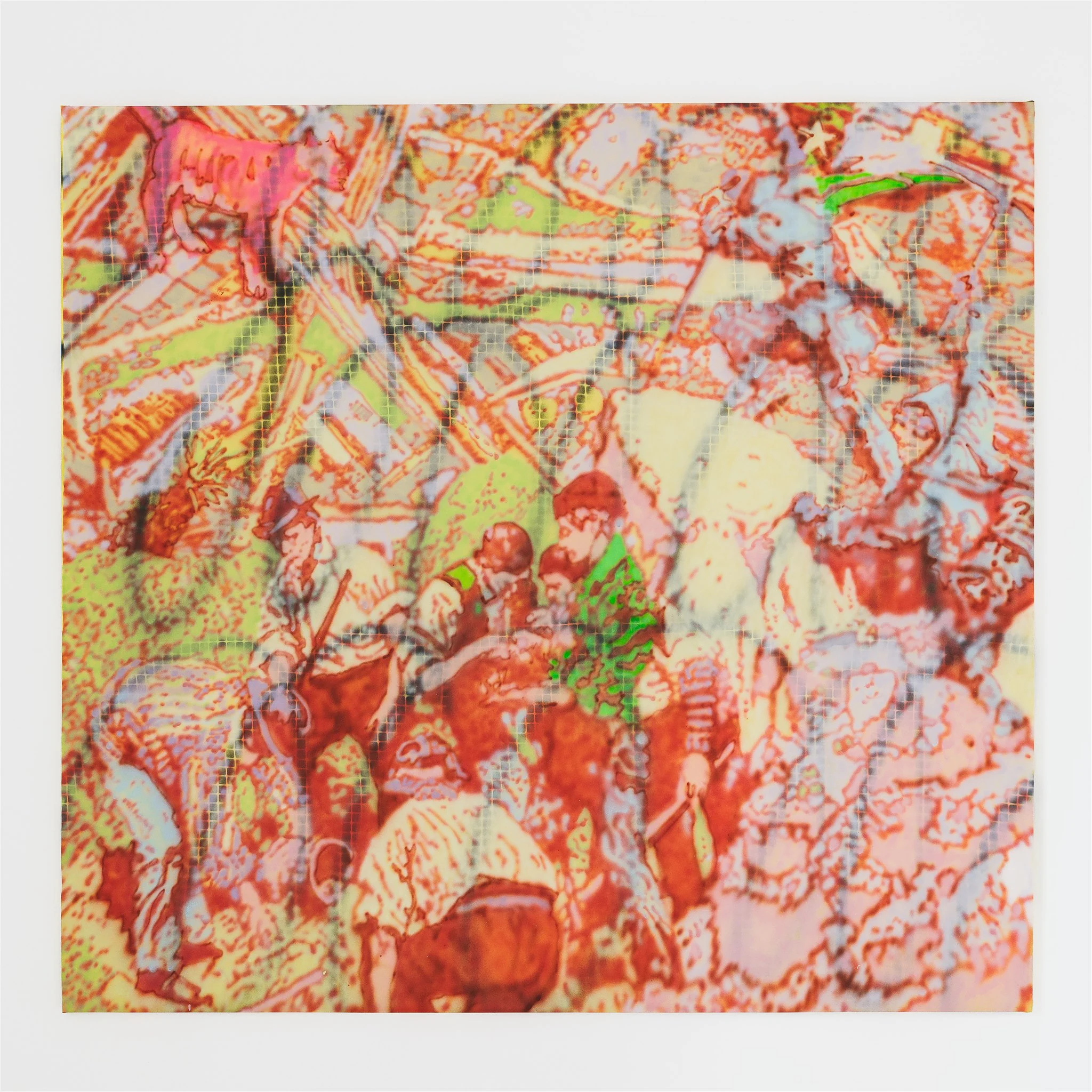 Arianna Tosi, Falsopiano, 2022, Acrylic on Canvas, 78 3/4 x 74 3/4 in 200 x 190 cm