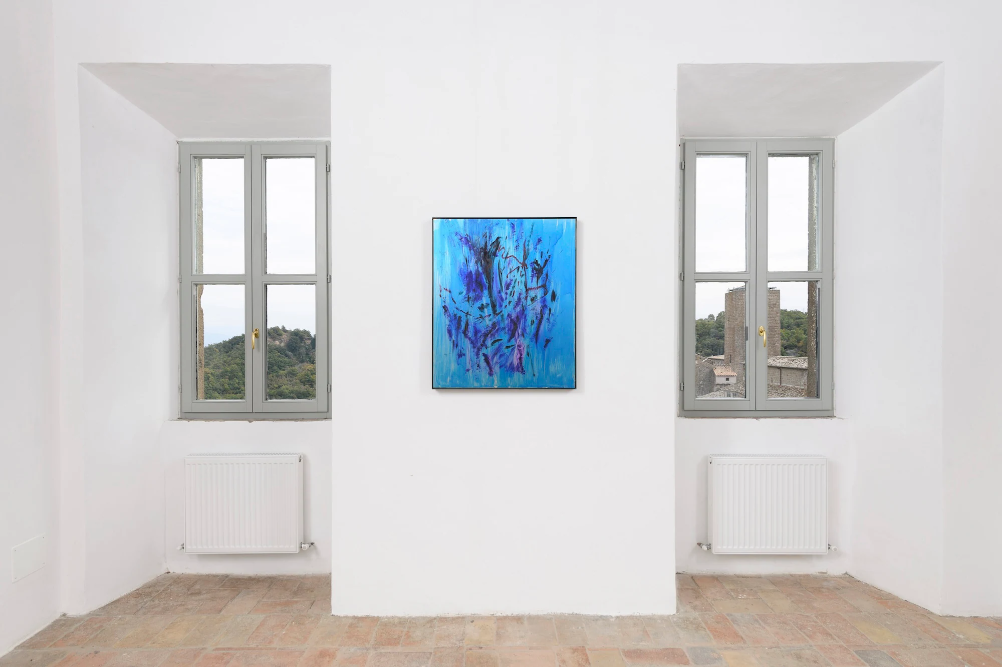 WangShui, Consigned to Oblivion, 2025, Ink on aluminum , 35 3/4 x 30 in 90.8 x 76.2 cm