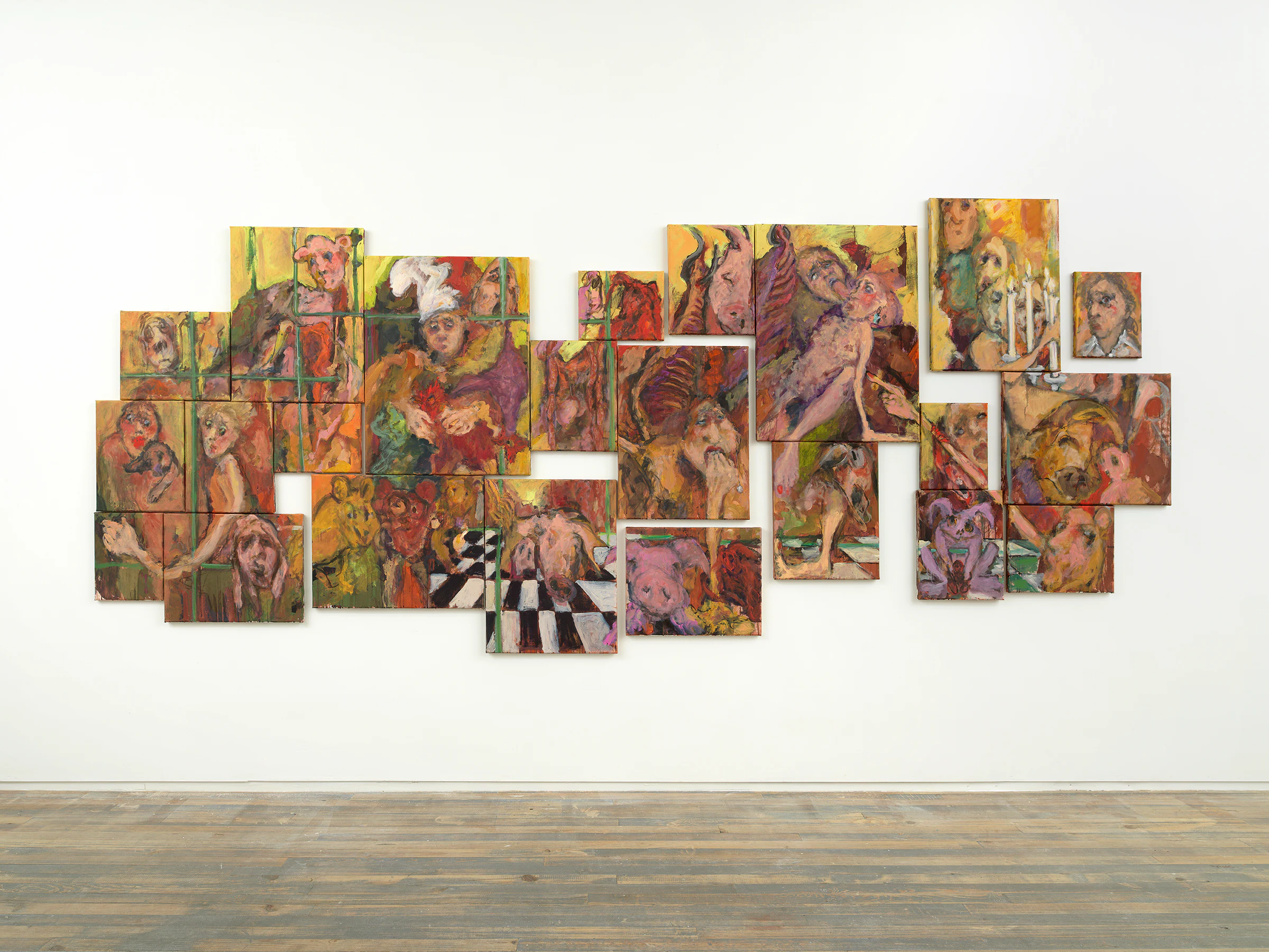 Eva Beresin, That Which Does Not Belong, 2022, Acrylic on Canvas, 66 7/8 x 169 1/4 in 170 x 430 cm