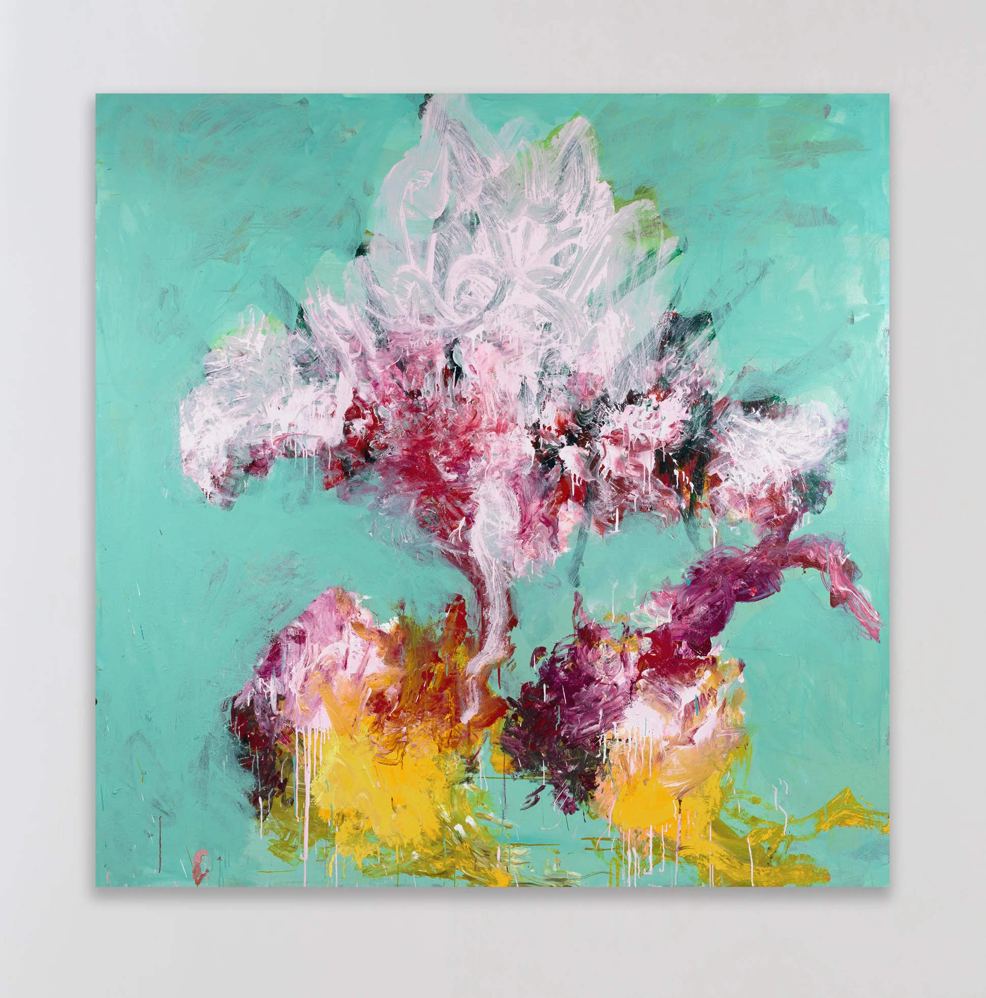 Alessandro Twombly, Birth of Florence, 2024, Acrylic on linen, 102 3/8 x 102 3/8 in 260 x 260 cm