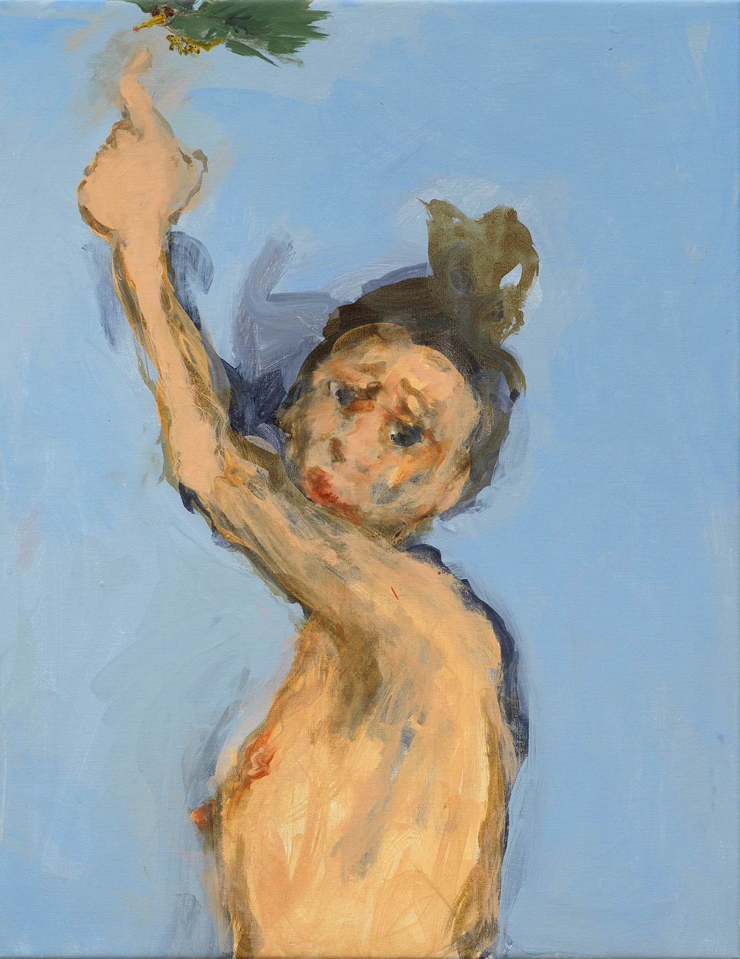 I am only drawing what I am dreaming of, 2022, Acrylic on canvas, 35 3/8 x 27 1/2 in, 90 x 70 cm