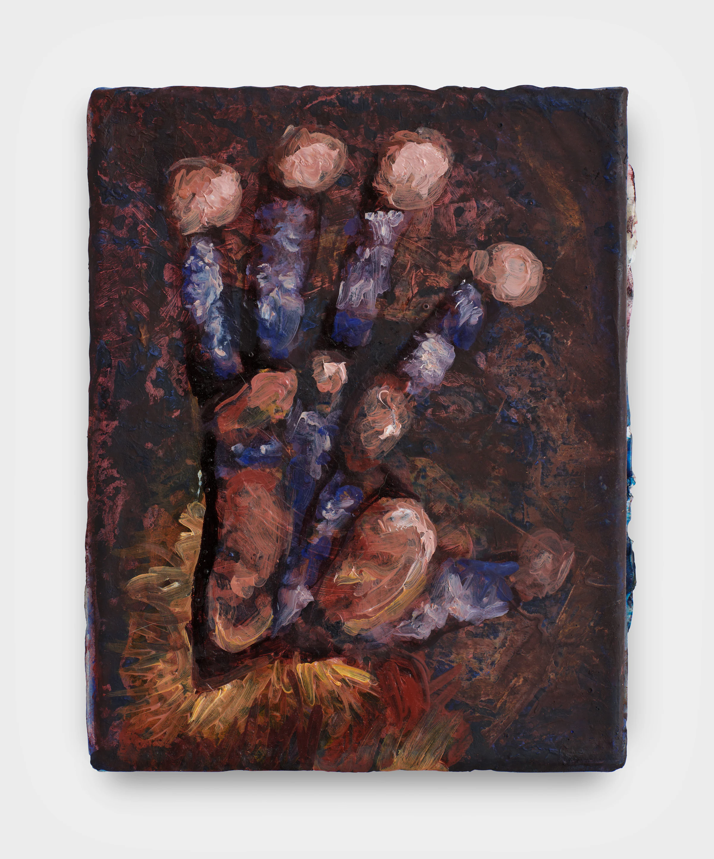 Adrian Schachter, Untitled (lemur hand), 2025, Acrylic, oil, and tempera on canvas, 10 x 8 in 25.4 x 20.3 cm