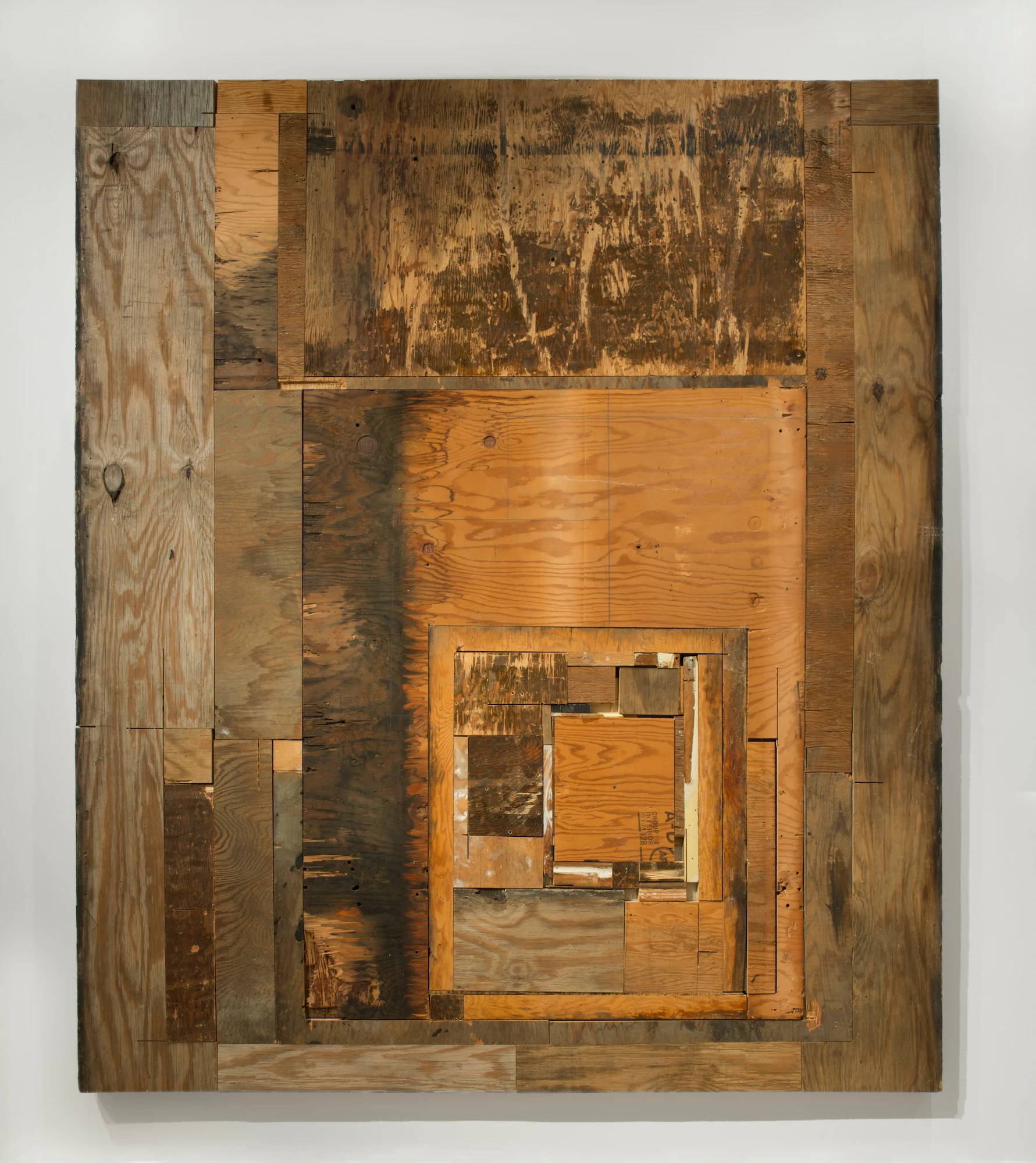 Sebastian Lloyd Rees, Hoarding, (24, South Street, Mt Vernon, NY 10550, 10th September 05:03 EST, 2018), 2018, Industrial paint, pollution, plywood, 78 3/4 x 68 1/2 in, 200 x 174 cm