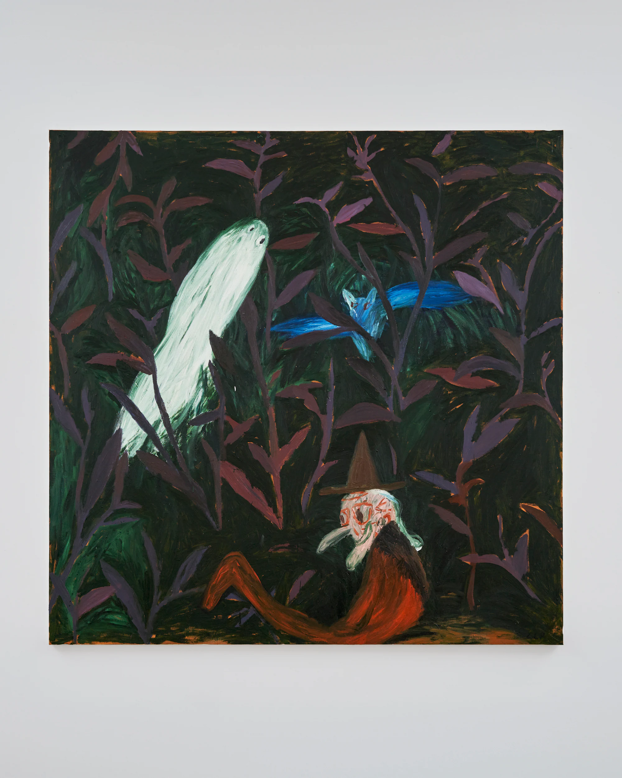 Cristina Lama, Erba miseria, 2023, Oil on linen, 78 3/4 x 78 3/4 in, 200 x 200 cm