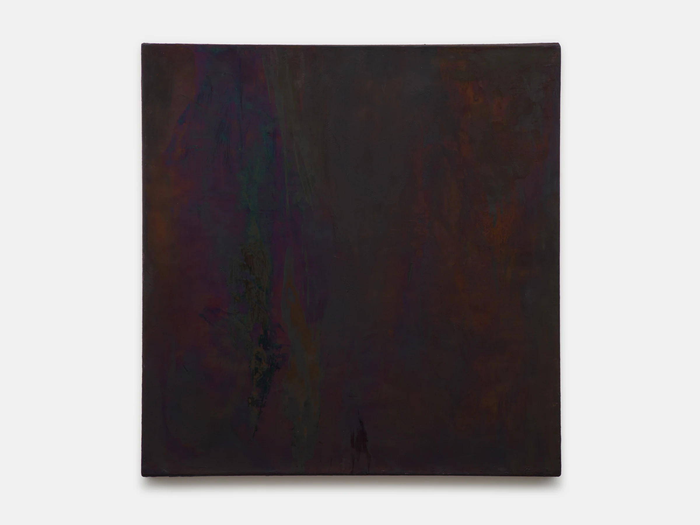 Bill Jensen, Hushed Mountains XIV, 2016-17, Oil on linen, 33 x 32 in, 83.8 x 81.3 cm