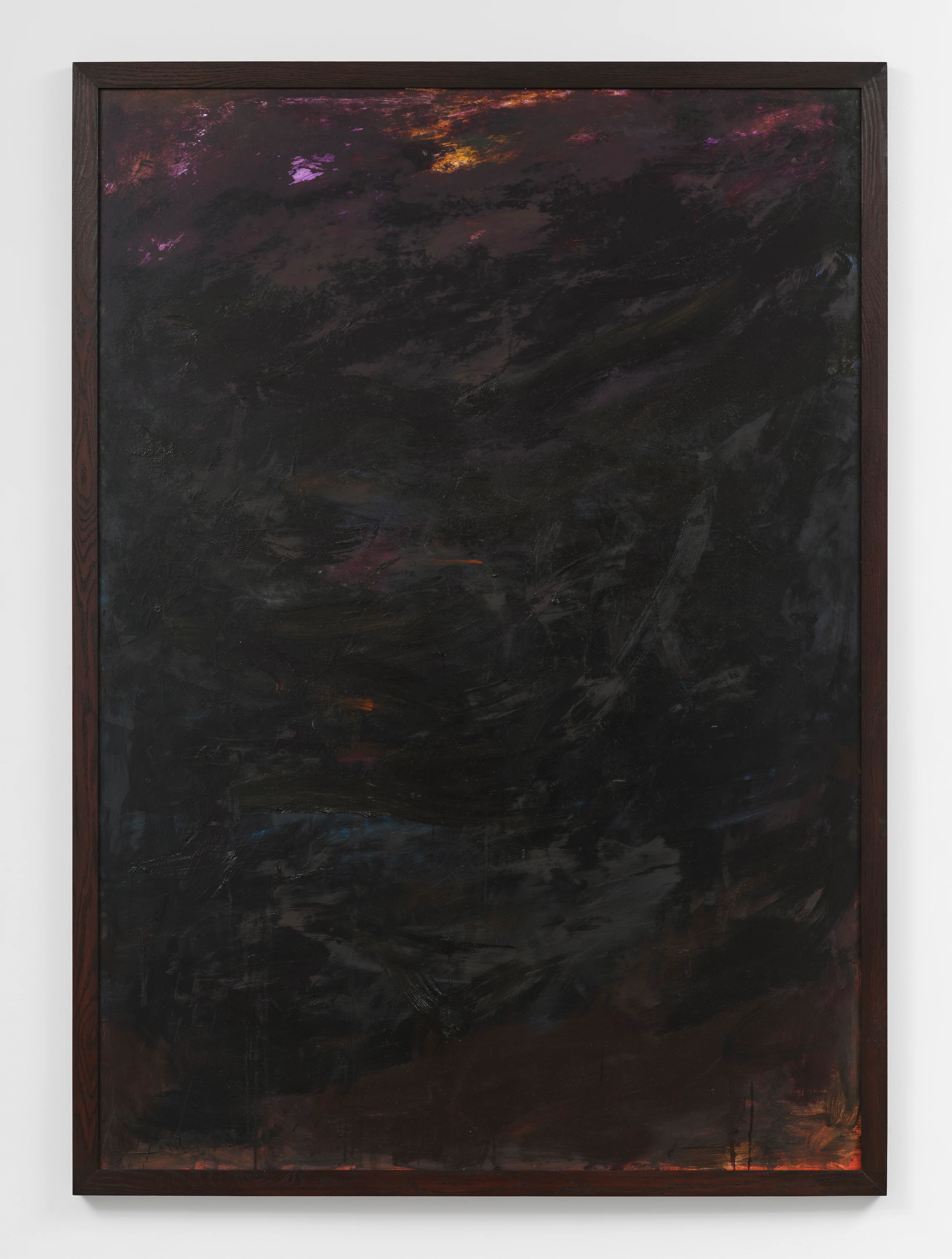 Nicholas Campbell, Perfect Dark, 2026, Oil on aluminum mounted on wooden frame, 87 1/3 x 62 1/2 in 222 x 159 cm