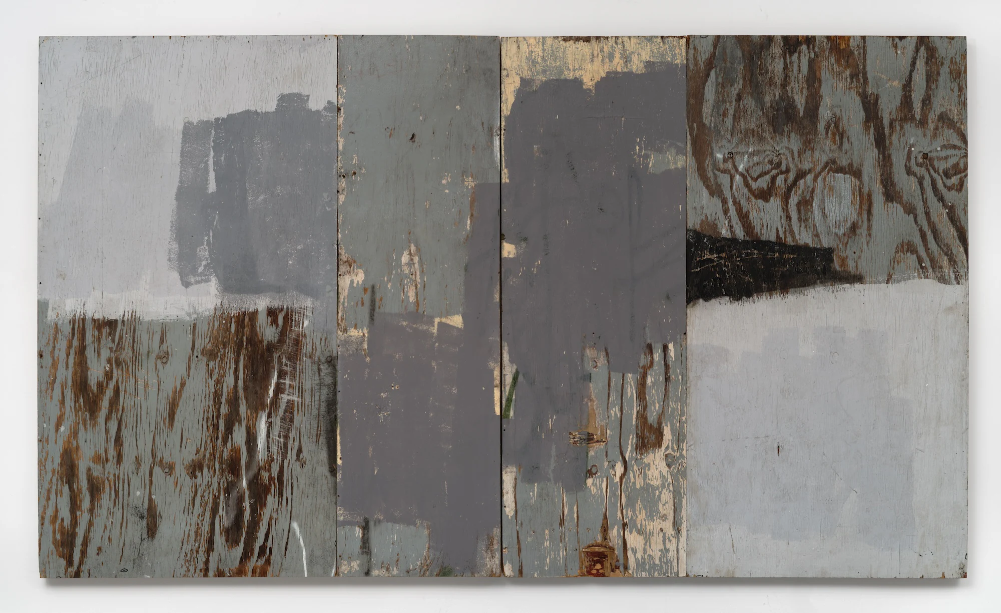 Sebastian Lloyd Rees, Hoarding (Rathbone Street, 12 July 23:12 GMT - 2015), 2015, Industrial paint, plywood, pollution, 78 3/4 x 137 3/4 in 200 x 350 cm