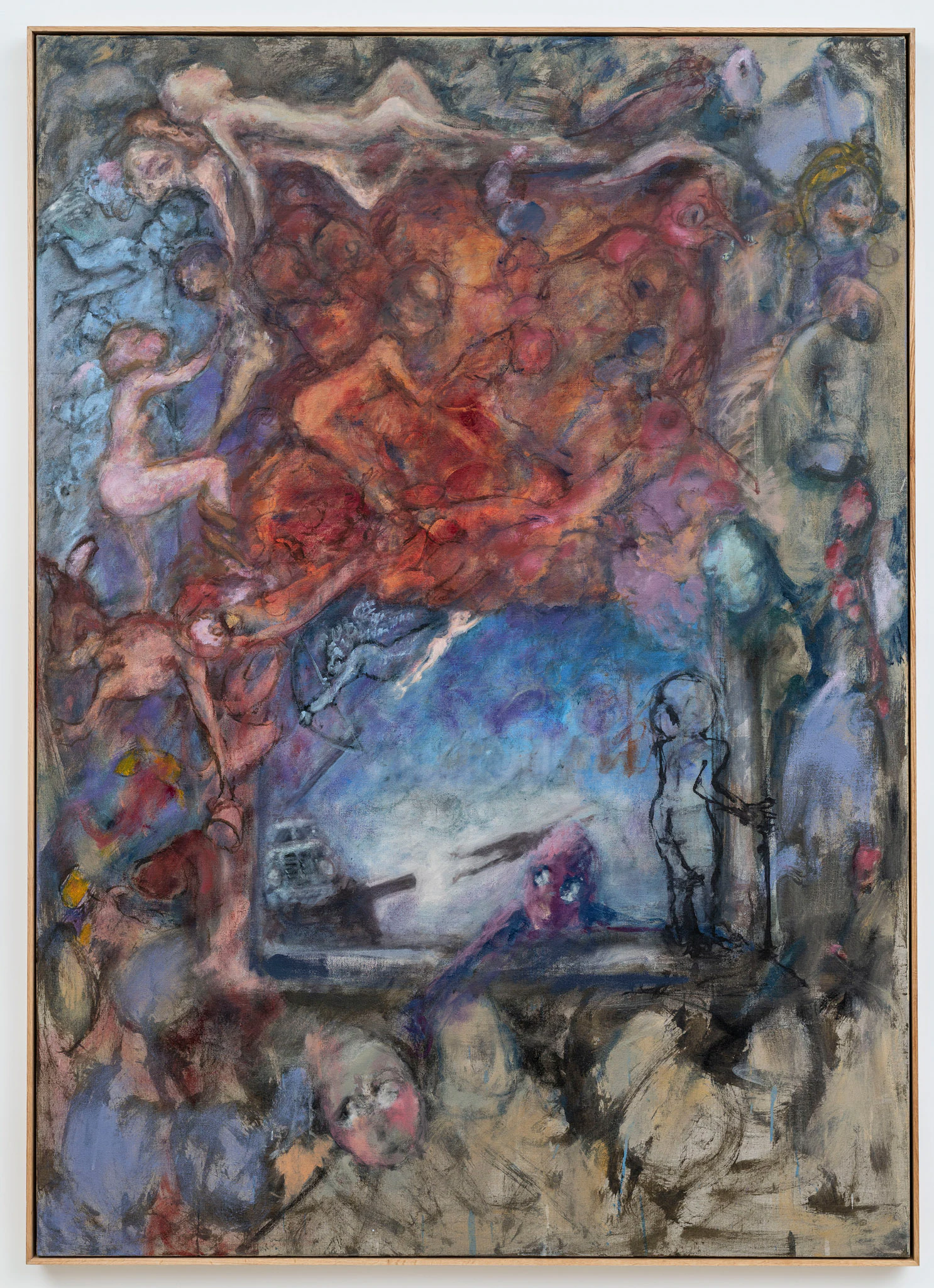 Eva Beresin, I touched where you used to be, 2026, Oil and acrylic on canvas, 67 3/4 x 48 3/8 in ; 172 x 123 cm