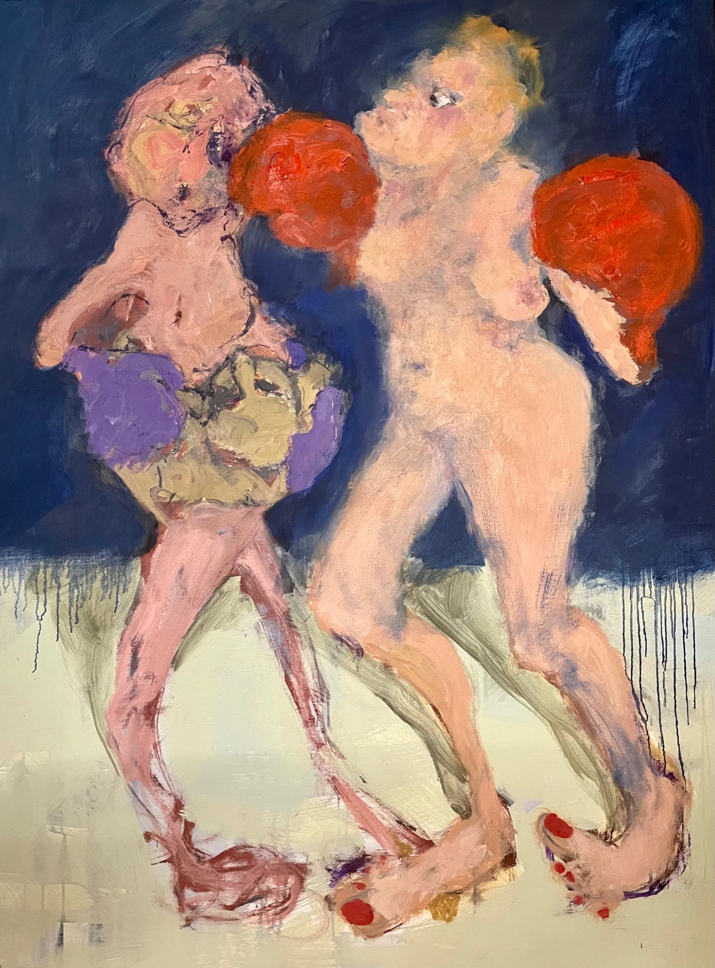 Eva Beresin, Mercy of The Forces You Can't Control II, 2021, Oil on Canvas, 63 x 47 1/4 in, 160 x 120 cm