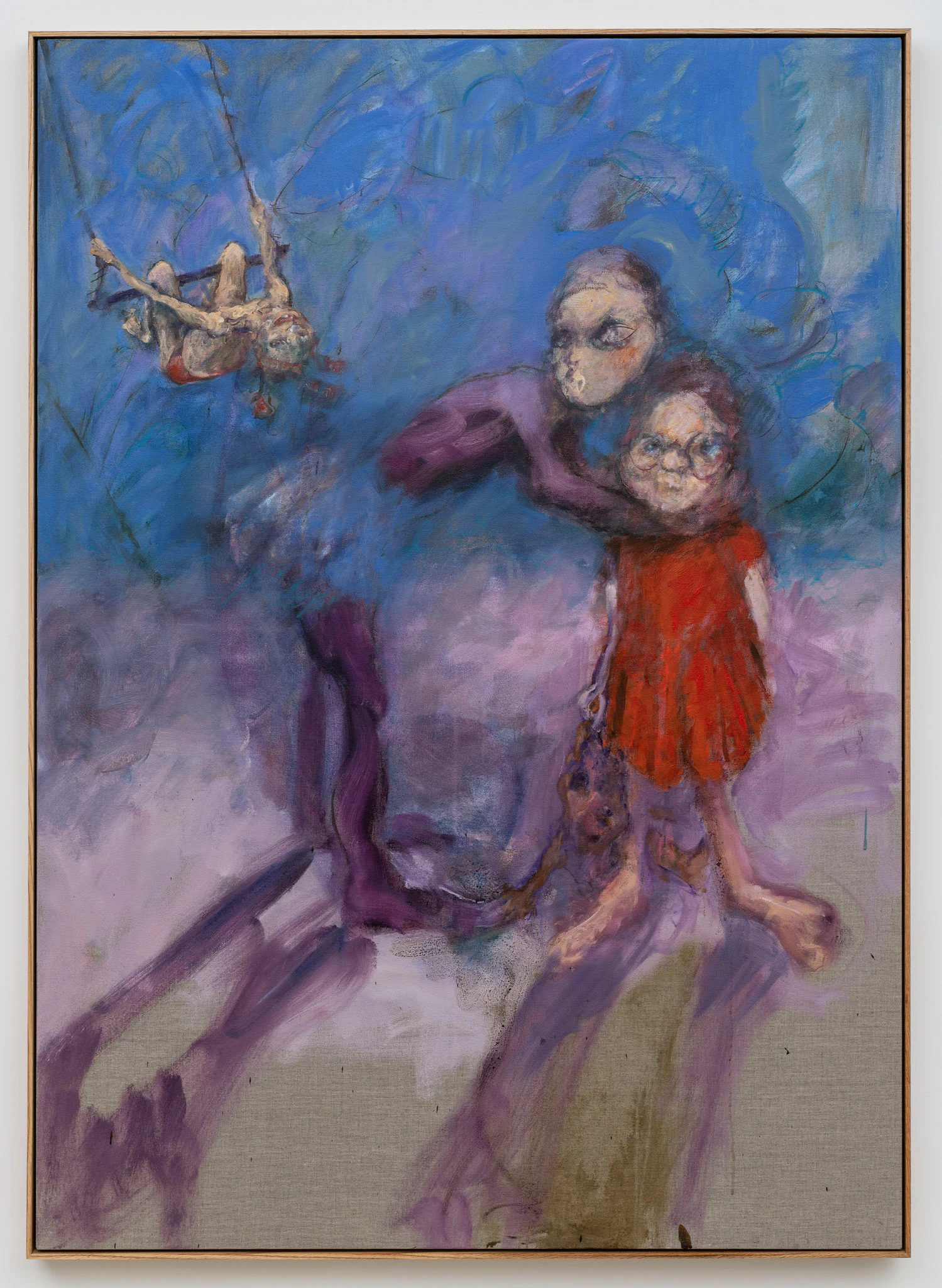Eva Beresin, How did the fool become stupid?, 2026, Oil and acrylic on canvas, 67 3/4 x 48 3/8 in ; 172 x 123 cm