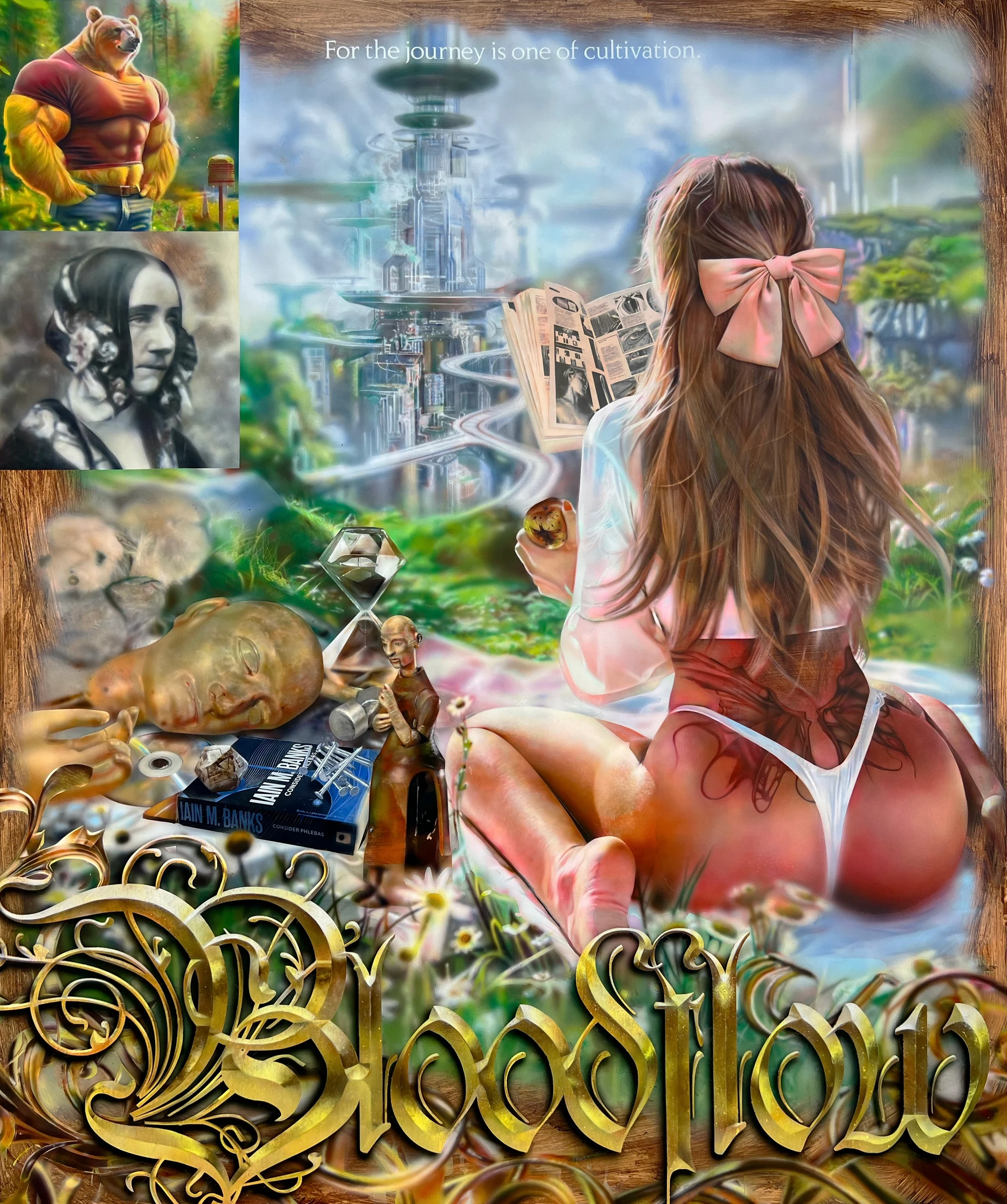 Craig Boagey, Bloodflow, 2024, Acrylic on canvas, 75 x 63 in 190 x 160 cm