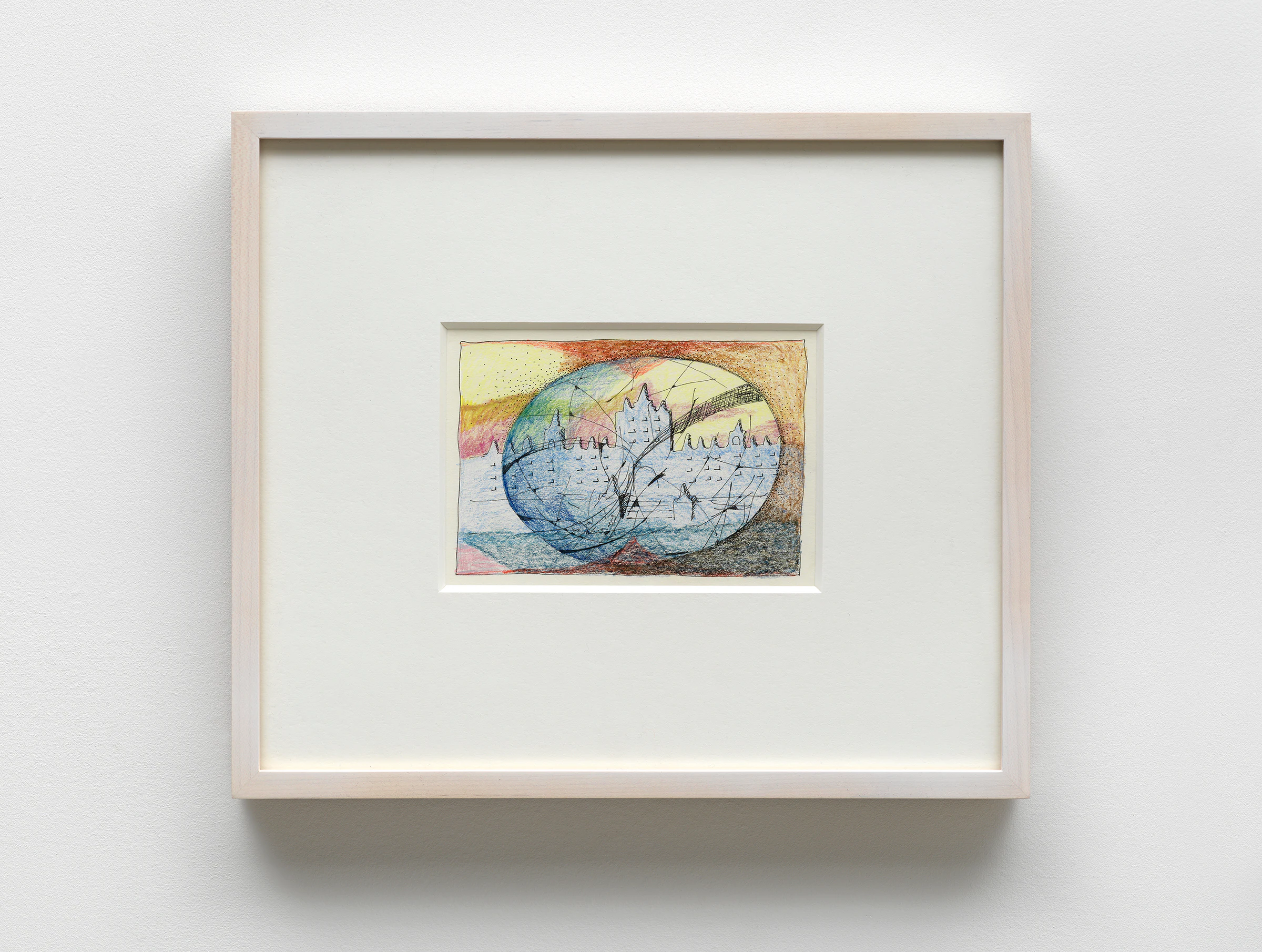 Olivia van Kuiken, Untitled, 2022, Pencil on paper , 4 3/4 x 6 5/16 in, 12 x 16 cm (Unframed) 12 11/16 x 14 1/4 in, 32.2 x 36.2 cm (Framed)