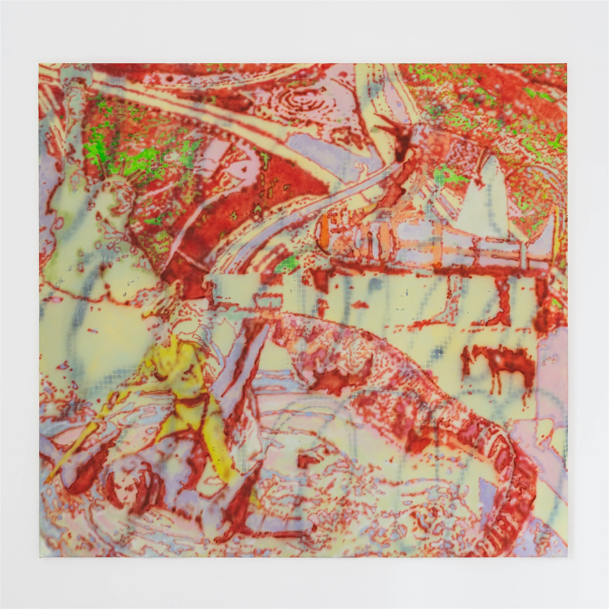 Arianna Tosi, Curve e Controcurve, 2022, Acrylic on Canvas, 78 3/4 x 74 3/4 in 200 x 190 cm