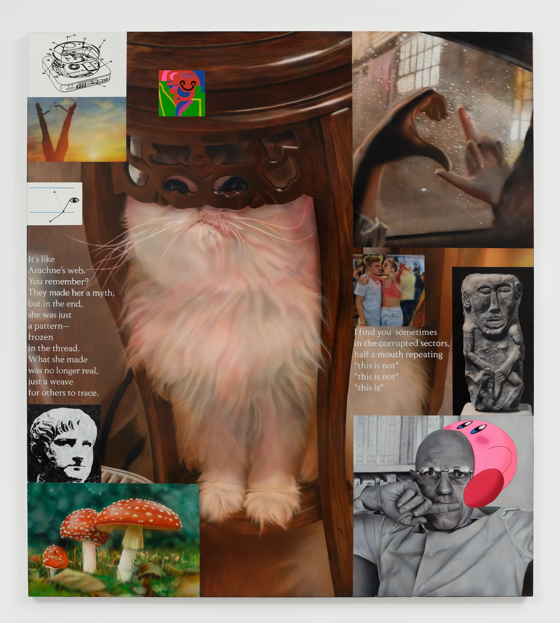 Craig Boagey, Arachne's Web, 2025, Acrylic on canvas, 74 3/4 x 66 7/8 in, 190 x 170 cm
