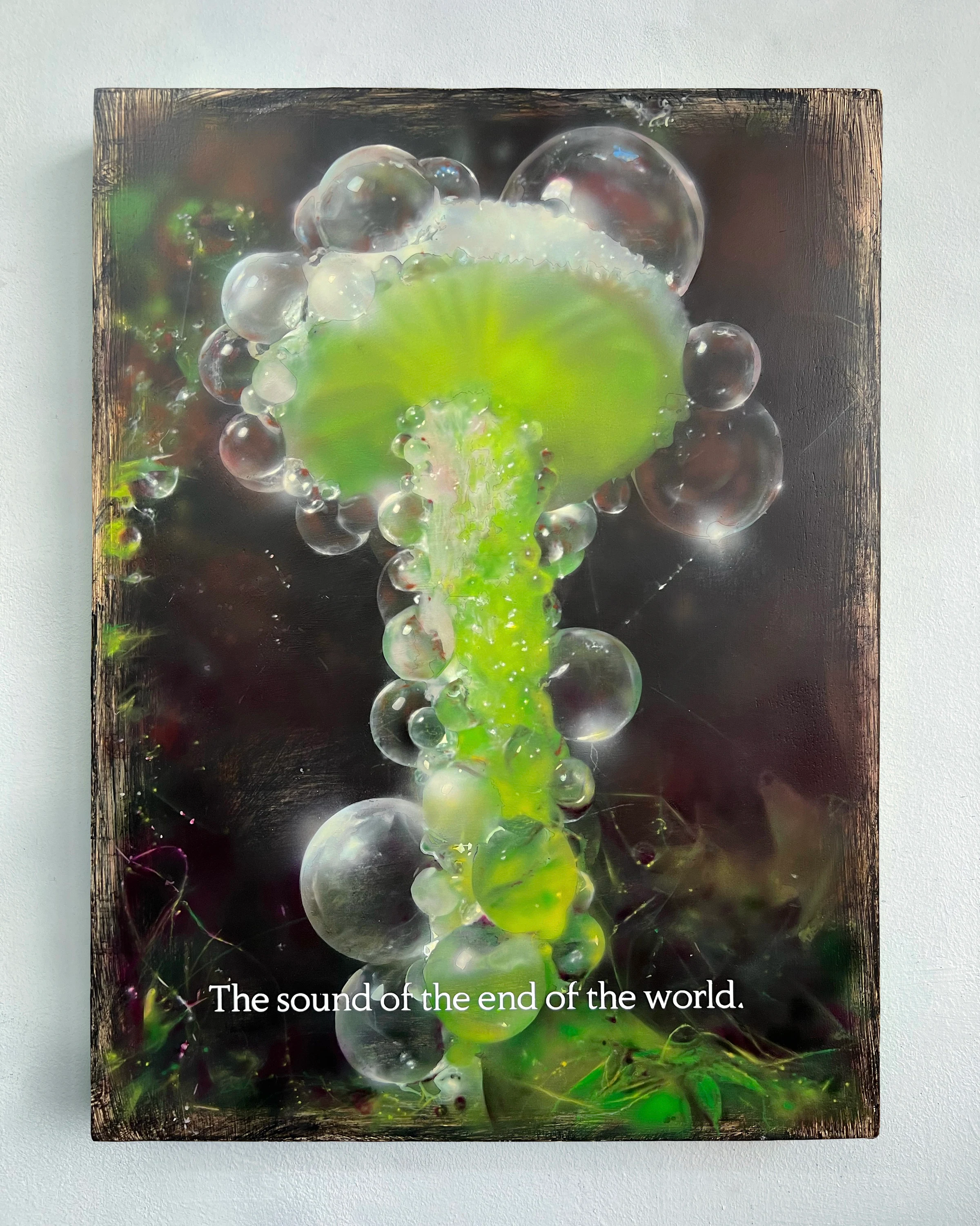 Craig Boagey, The sound of the end of the world, 2024, Acrylic on canvas, 23 1/2 x 17 3/4 in 60 x 45 cm