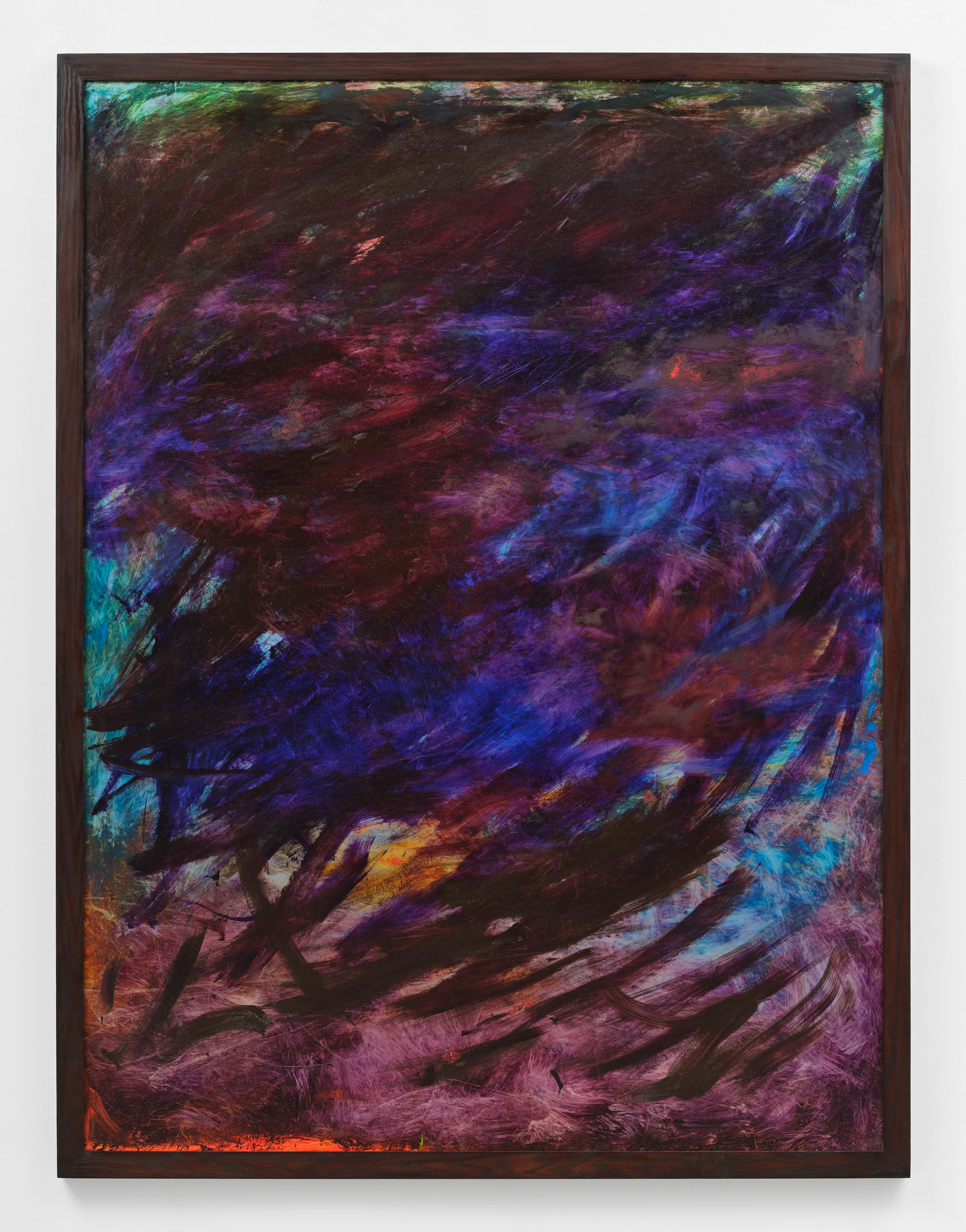 Nicholas Campbell, Sapphire, 2026, Oil on aluminum mounted on wooden frame, 82 1/4 x 62 1/2 in 209 x 159 cm