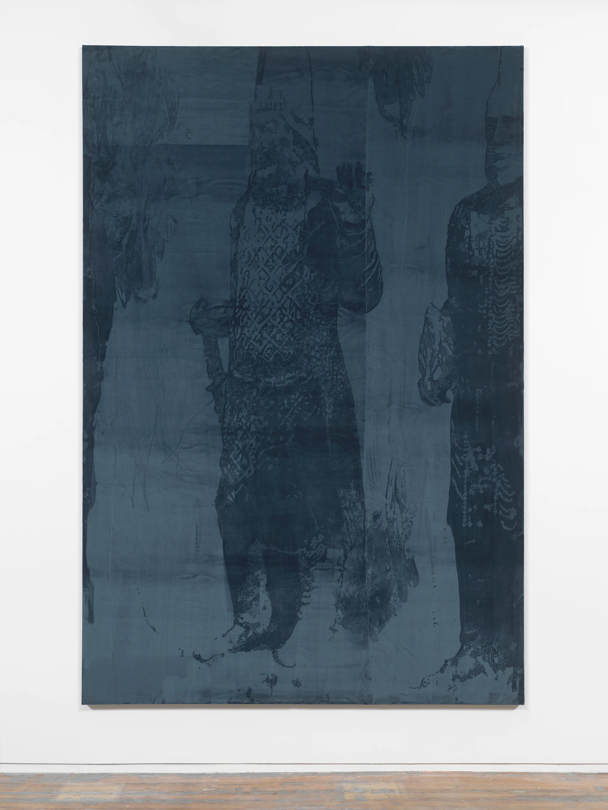 Leonardo Meoni, MOSUL I, 2022, Mixed Media on Velvet, 118 1/8 x 78 3/4 in 300 x 200 cm