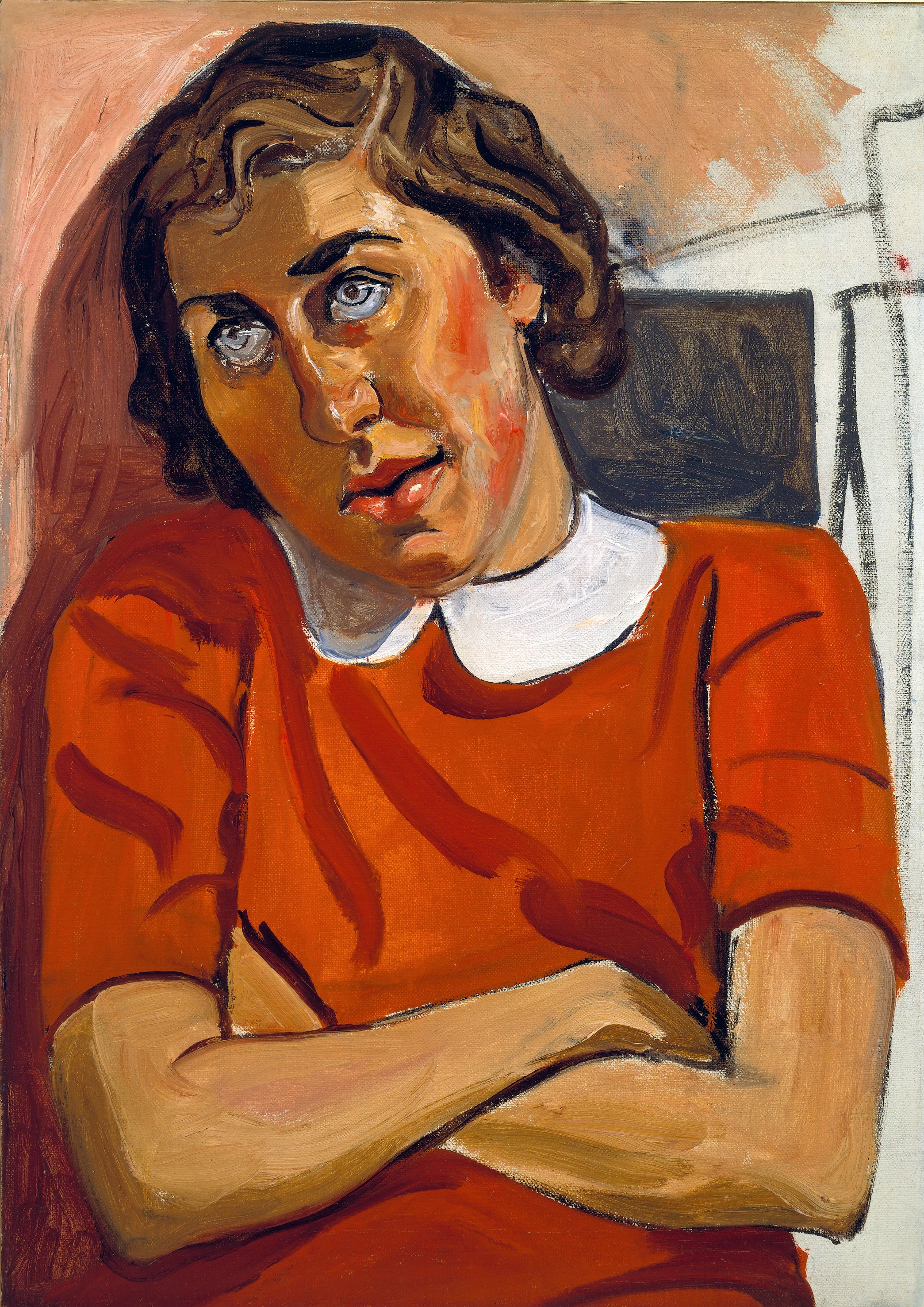 Alice Neel, Religious Girl, 1958, Oil on canvas, 24 x 17 in 61 x 43 cm (unframed) 29 x 22 in 74 x 56 cm (framed)