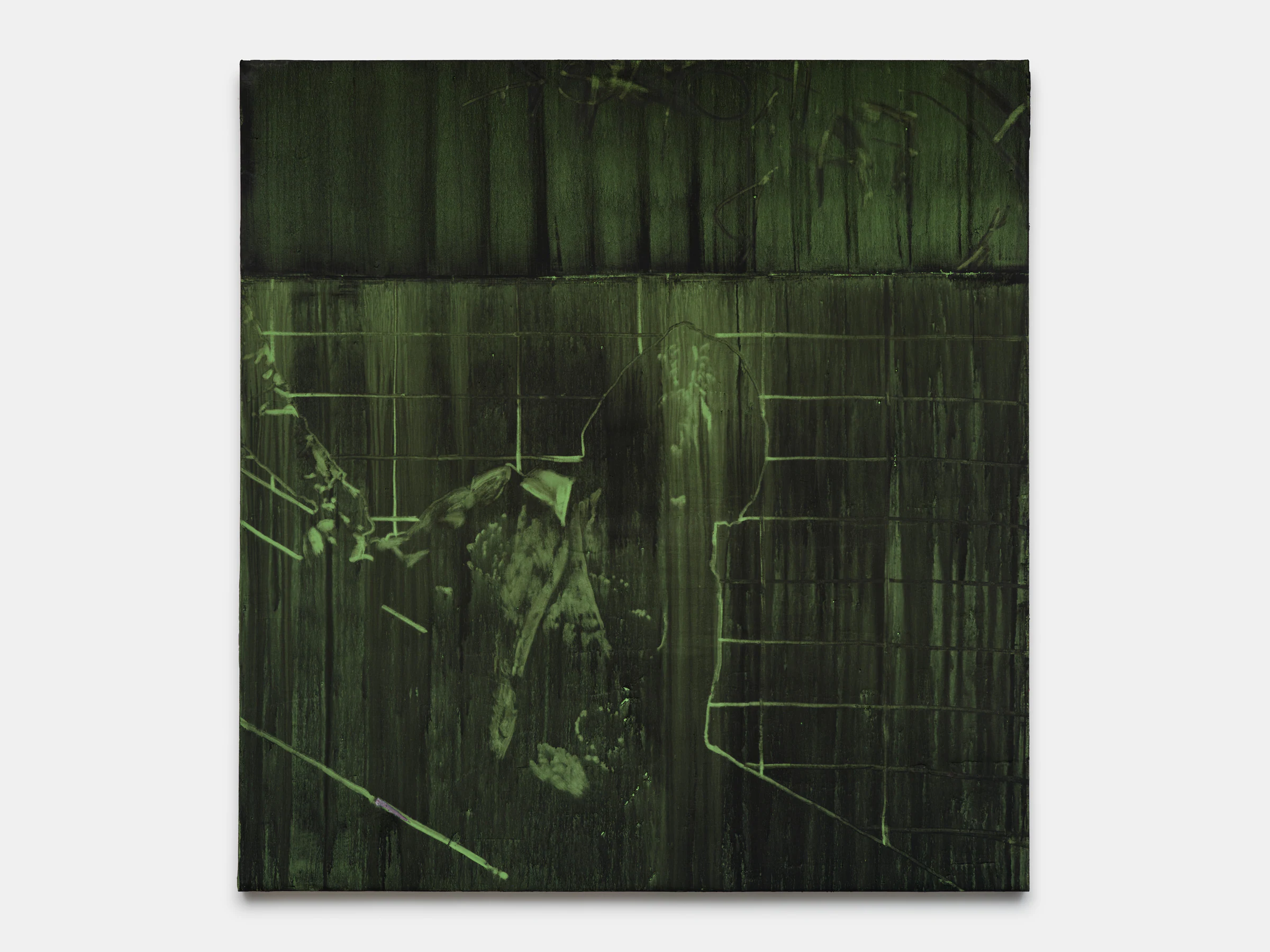Marco Scarpi, Our Anniversary, 2025, Egg tempera on canvas, 74 3/4 x 70 7/8 in 190 x 180 cm